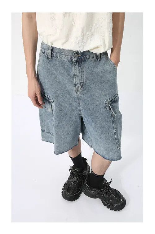 Other Retro pocket cool workwear washed denim shorts Size US 32 / EU 48 - 3 Thumbnail