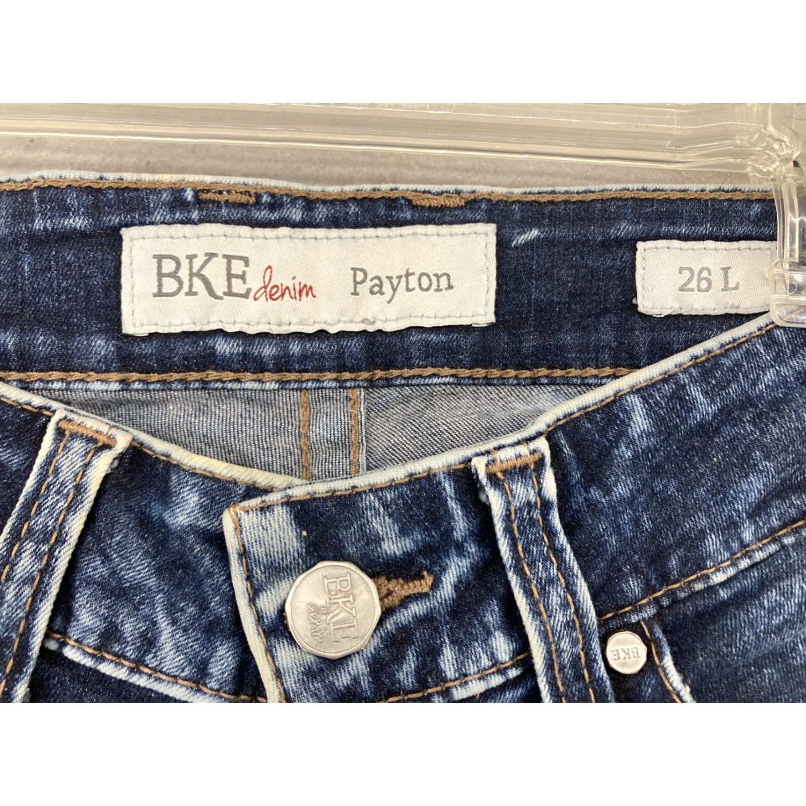 BKE BKE Denim Payton Jeans Womens 26 Skinny Denim Blue Acid Wash 5-Pocket Style Size 26" / US 2 / IT 38 - 2 Thumbnail