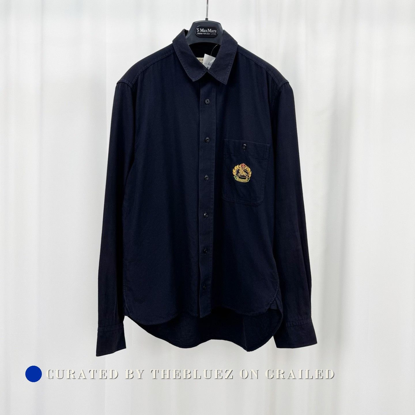 Burberry Burberry Equestrian Embroidered Logo Shirt Size US M / EU 48-50 / 2 - 1 Thumbnail