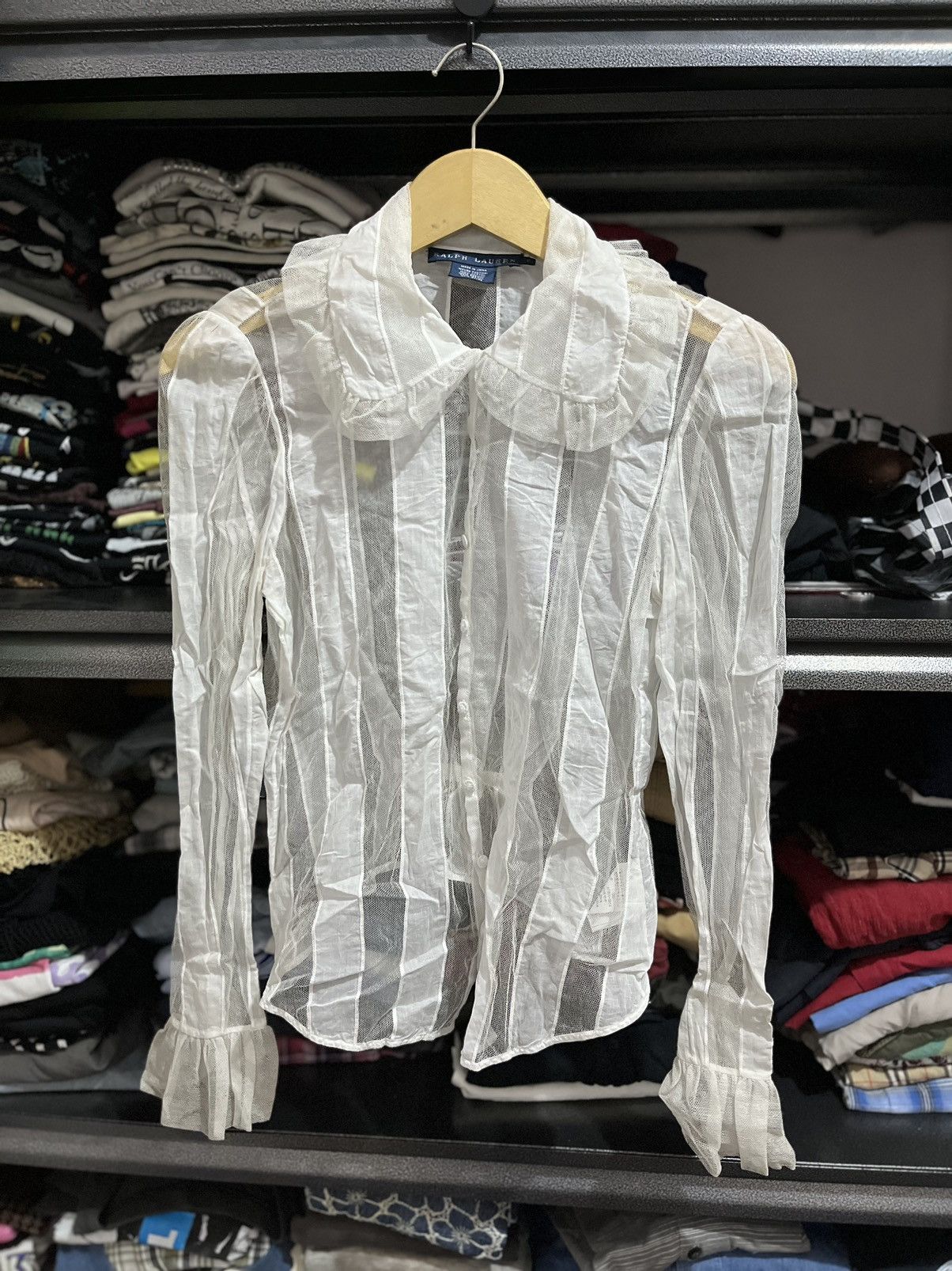 Polo Ralph Lauren 💸BINDINGOFFER💸Ralph lauren archive mesh shirt Size S / US 4 / IT 40 - 1 Thumbnail