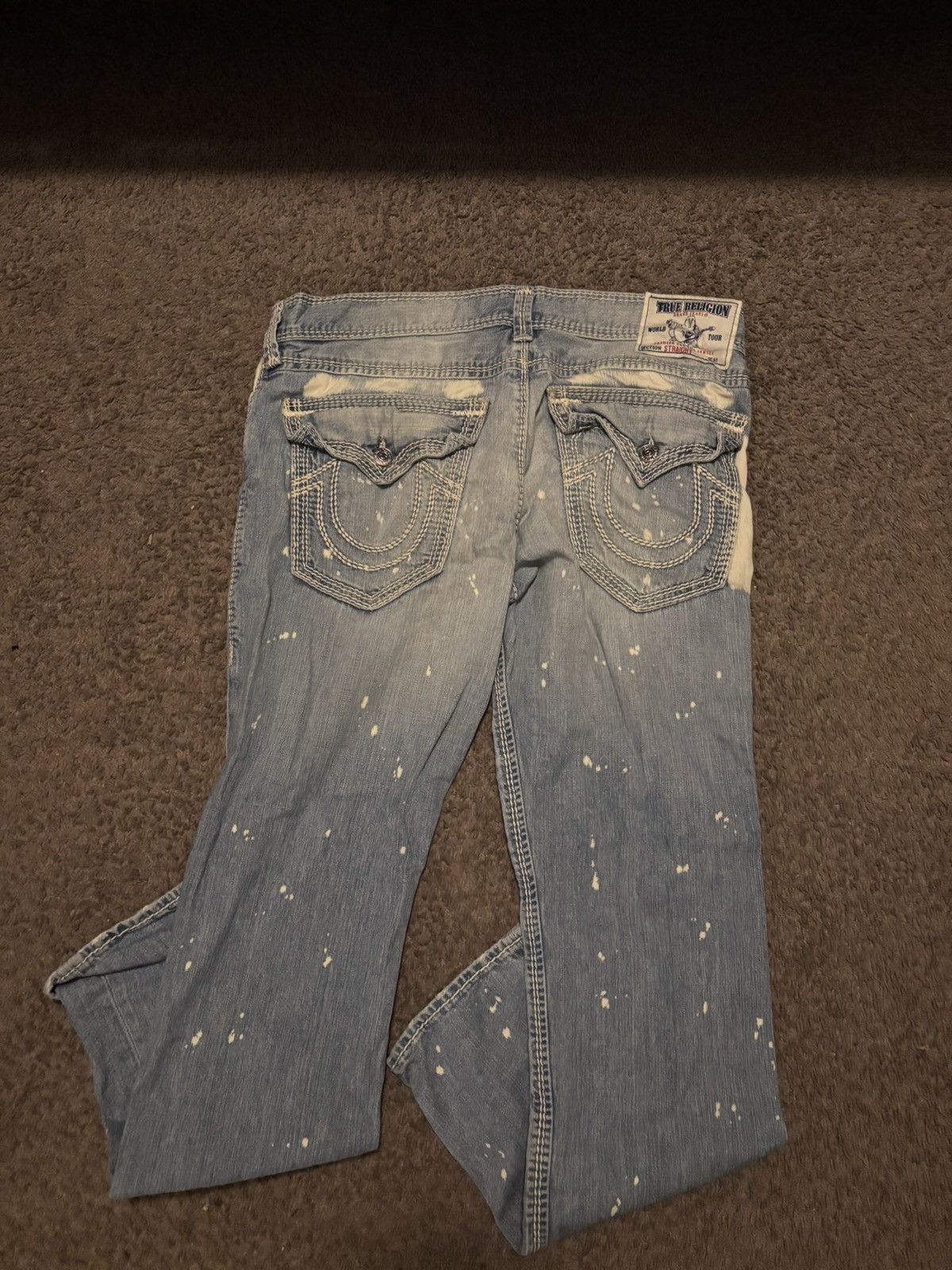 True Religion Blue and white true religion jeans Size US 34 / EU 50 - 2 Thumbnail