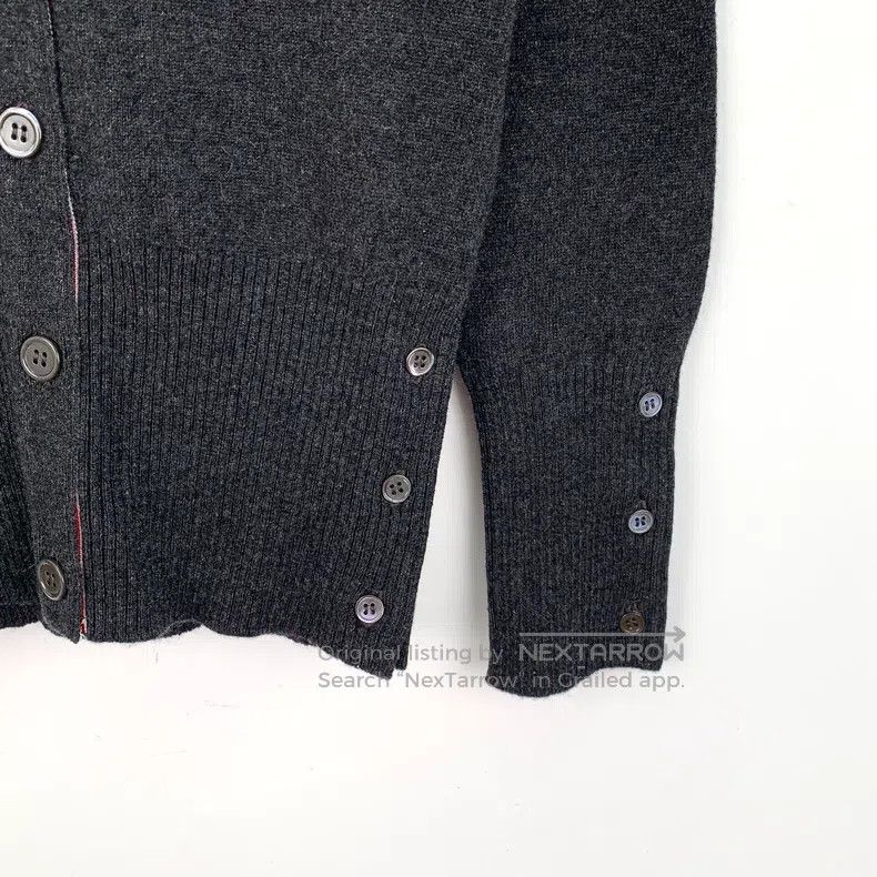 Thom Browne Thom Browne Dark gray cardigan Size US XXS / EU 40 - 4 Thumbnail