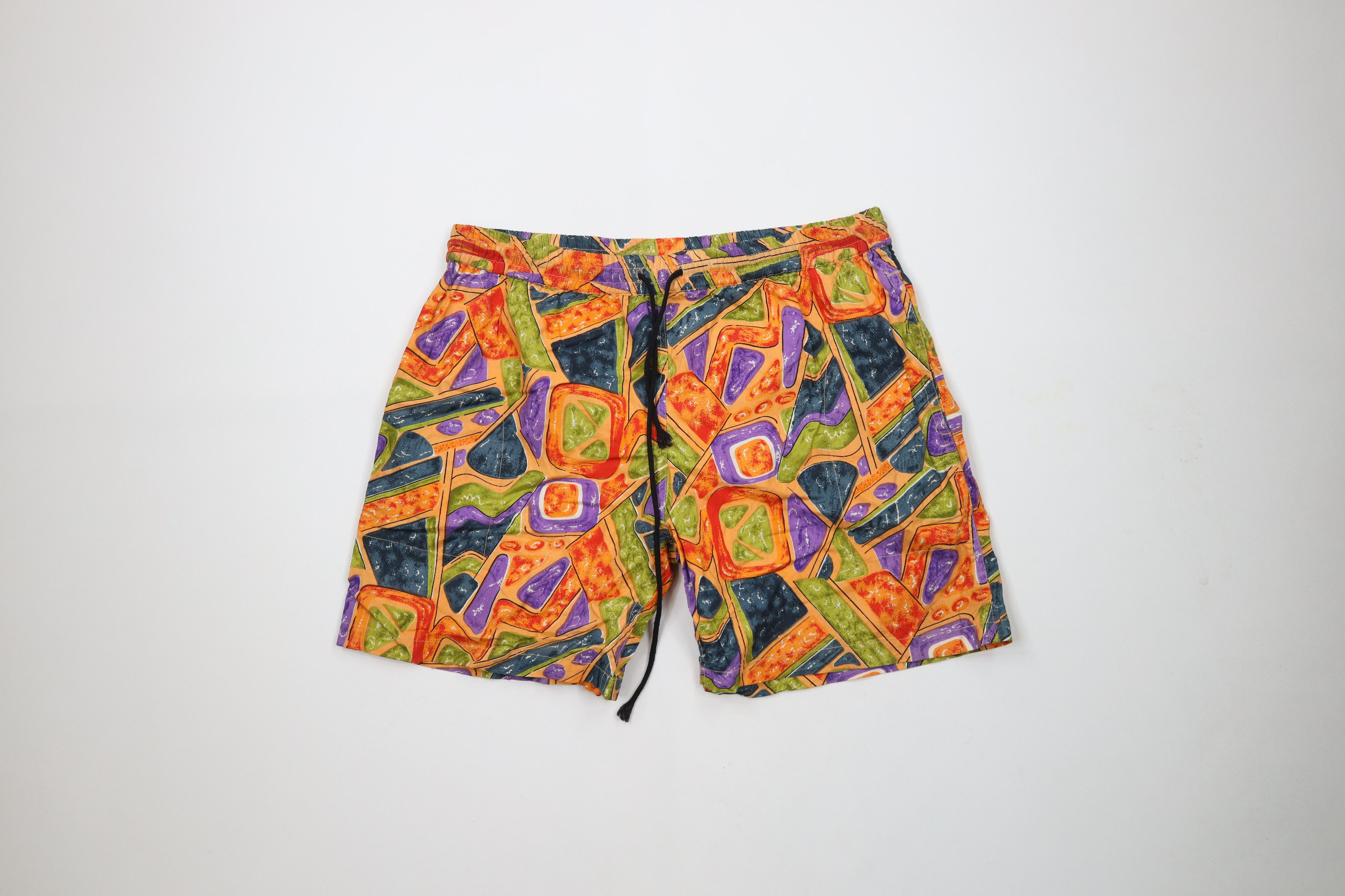 Vintage Vintage 90s Streetwear Lined Above Knee Shorts Trunks Size US 30 / EU 46 - 1 Thumbnail