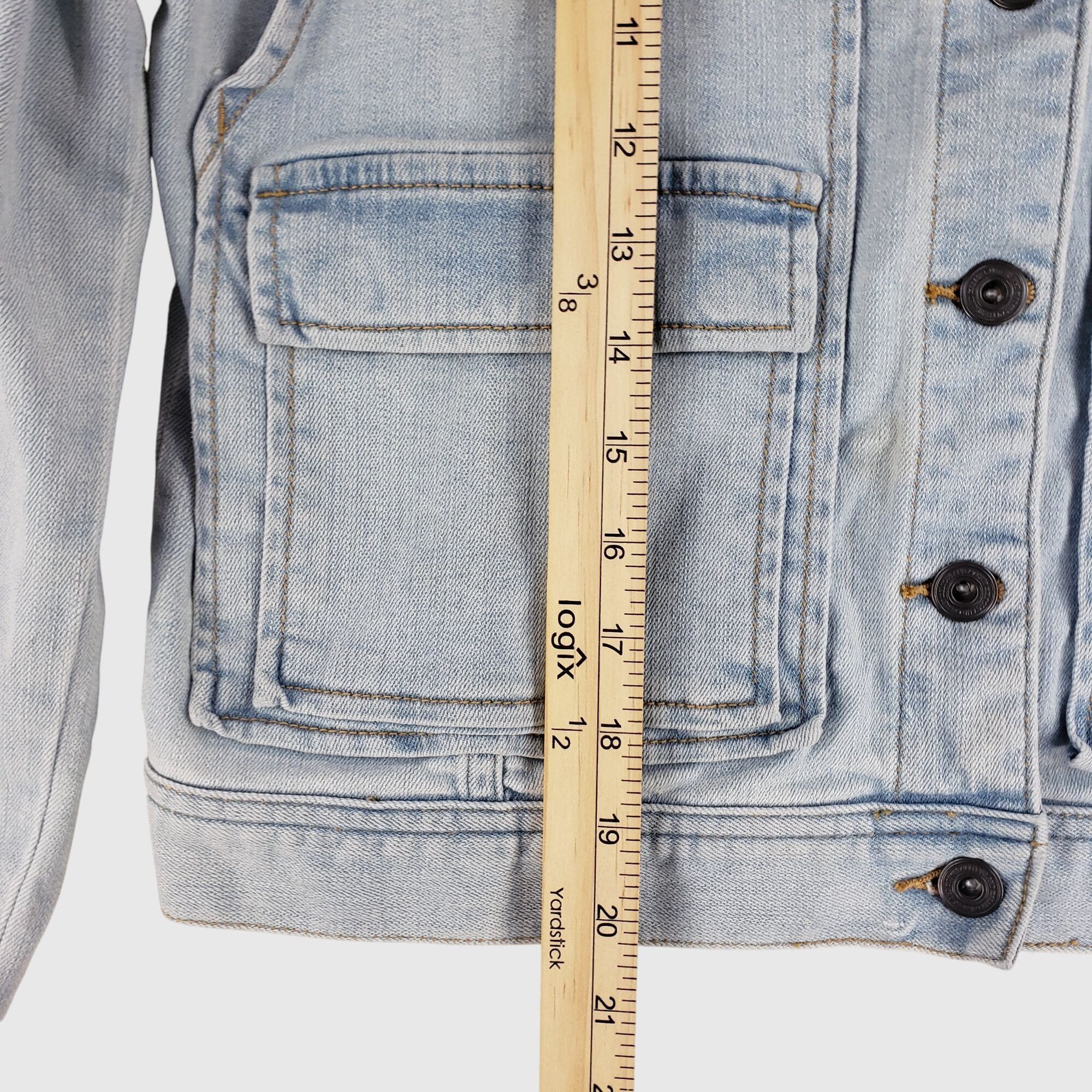 Melrose Melrose and Market Womens Light Wash Denim Jacket Classic Fi Size M / US 6-8 / IT 42-44 - 5 Thumbnail