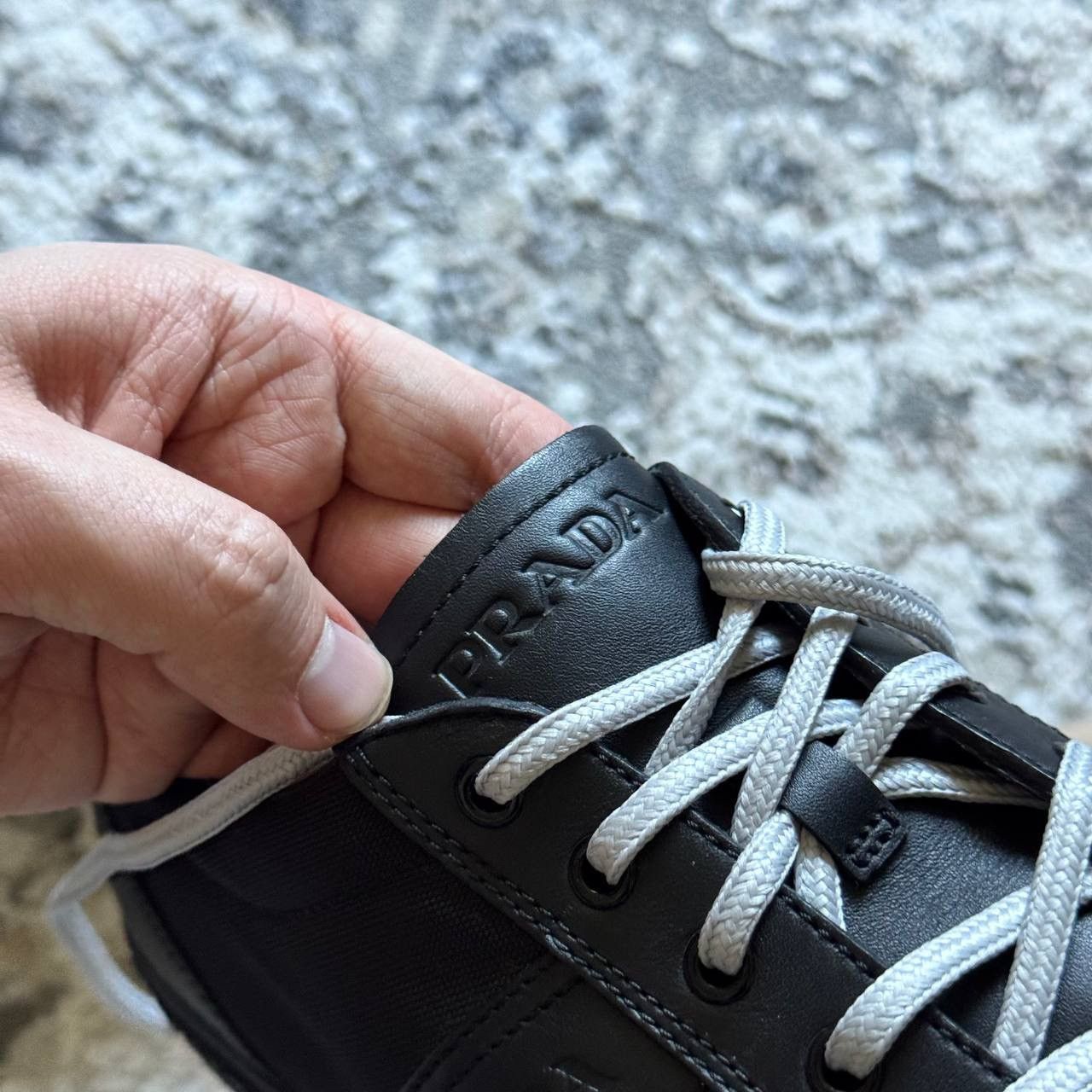 Prada Prada Vintage Black Leather Low Trainers Size US 9.5 / EU 42-43 - 10 Thumbnail