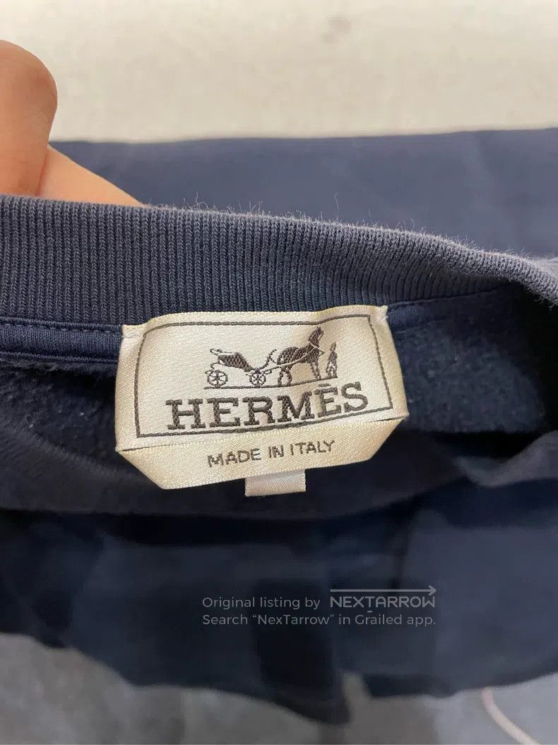Hermes Hermes Sweatshirt, Navy Blue Size US M / EU 48-50 / 2 - 3 Thumbnail