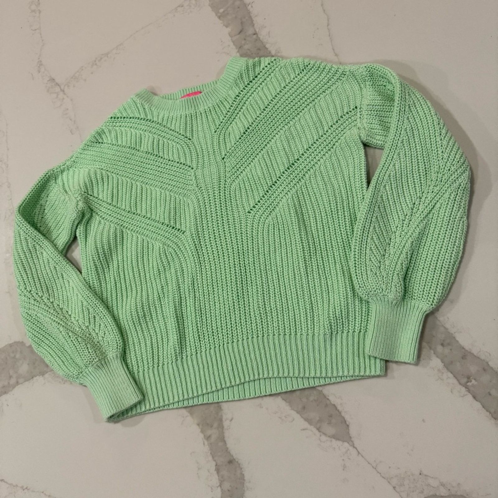 Lilly Pulitzer Lilly Pulitzer Bristow Knit Sweater Womens XS PistachioGreen Size XS / US 0-2 / IT 36-38 - 4 Thumbnail