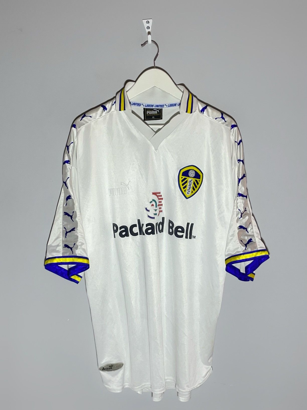Puma Leeds United Puma 1998/99 Home Vintage Football Shirt Size US XL / EU 56 / 4 - 1 Thumbnail