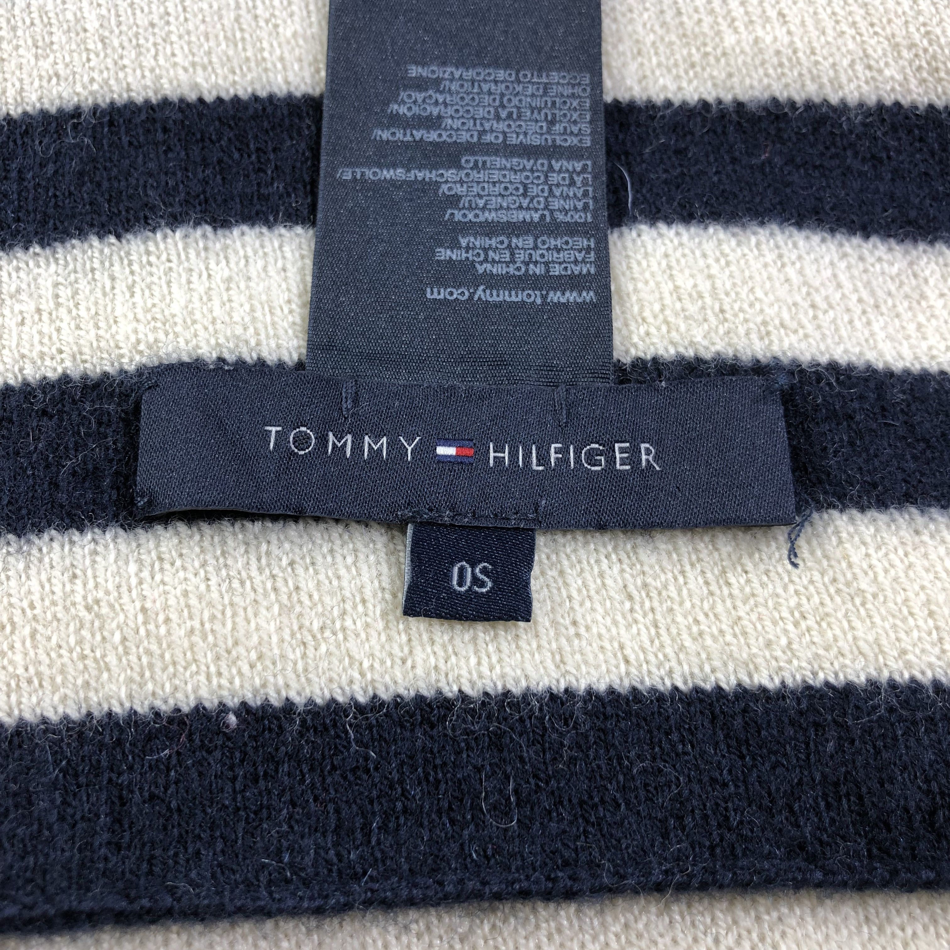 Tommy Hilfiger Tommy Hilfiger Striped Wool Scarf Muffler V1269 Size ONE SIZE - 5 Thumbnail