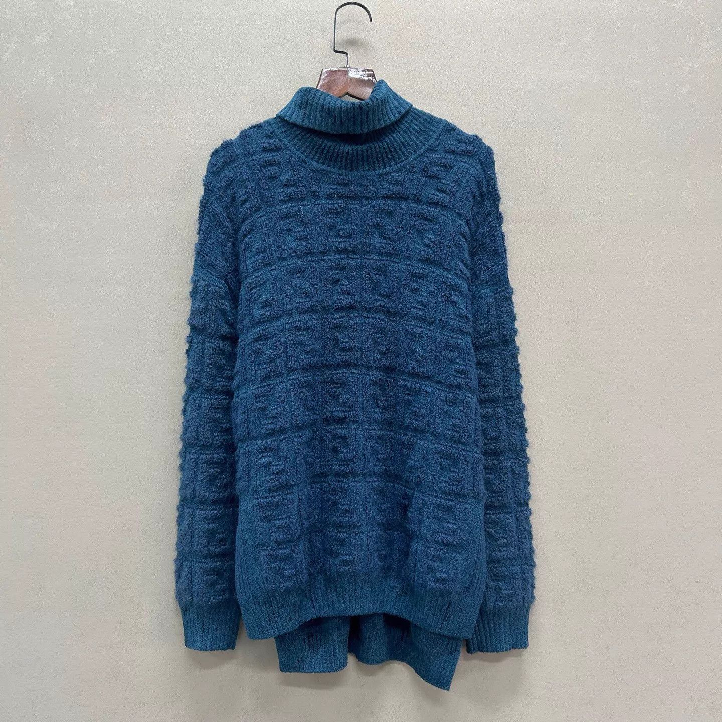 Fendi FENDI FF All-Over Turtleneck Knit Sweater 36 (99N) Size XS / US 0-2 / IT 36-38 - 1 Thumbnail