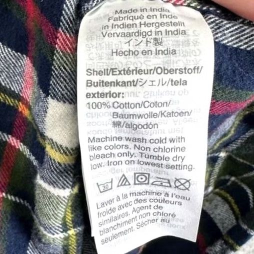 J.Crew J.CREW Flannel Shirt Mens Large Multicolor Plaid Button Down Pockets Slim Outdoor/Workwear Shirt Size US L / EU 52-54 / 3 - 6 Thumbnail