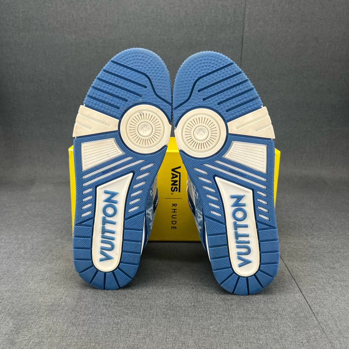 Louis Vuitton LV Trainer White Blue Denim US 7.5 New Size US 7.5 / EU 40-41 - 7 Thumbnail