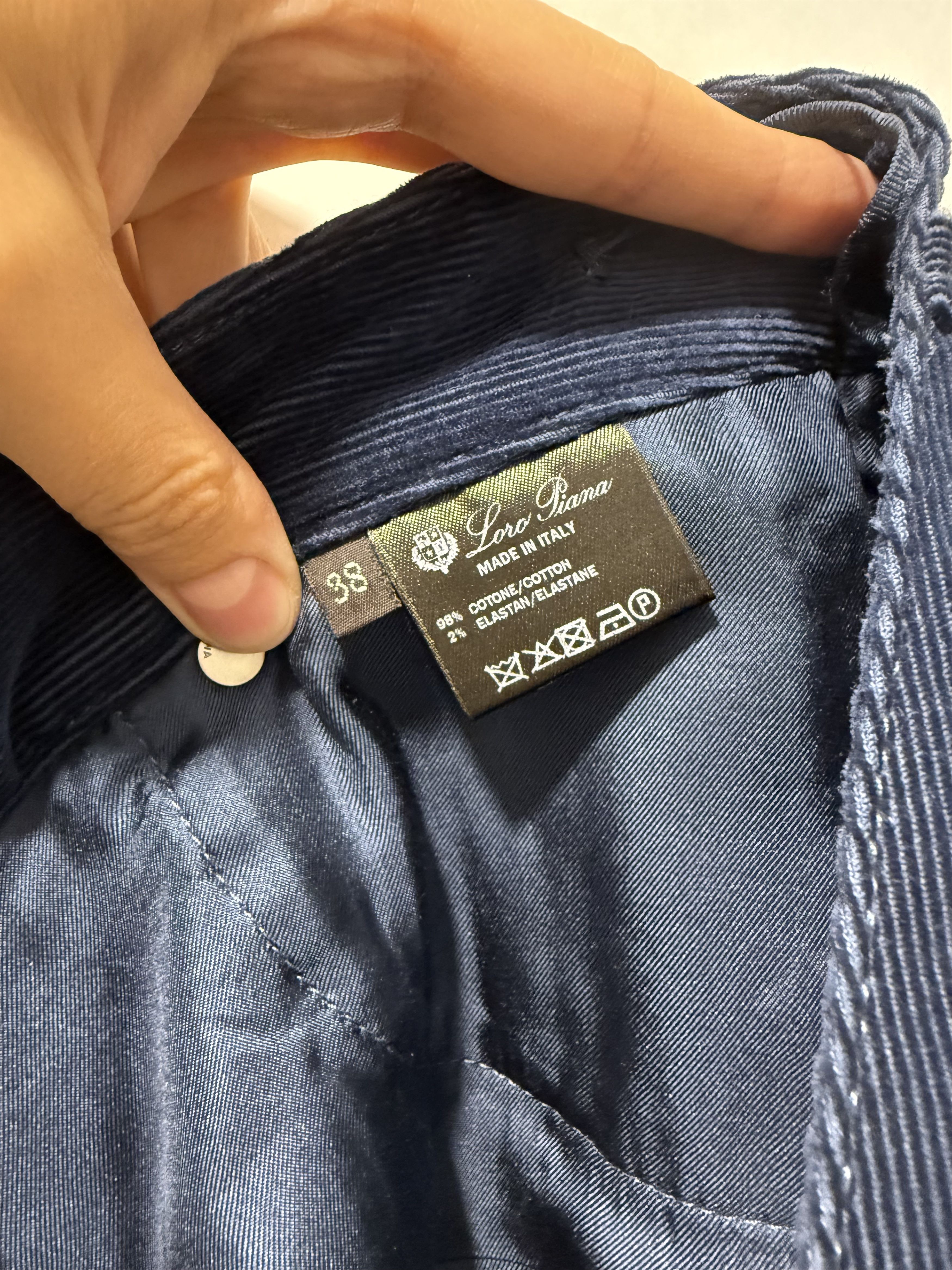 Loro Piana Loro Piana MATHIAS Corduroy Skinny Pants Blue (it38) Size 26" / US 2 / IT 38 - 7 Thumbnail
