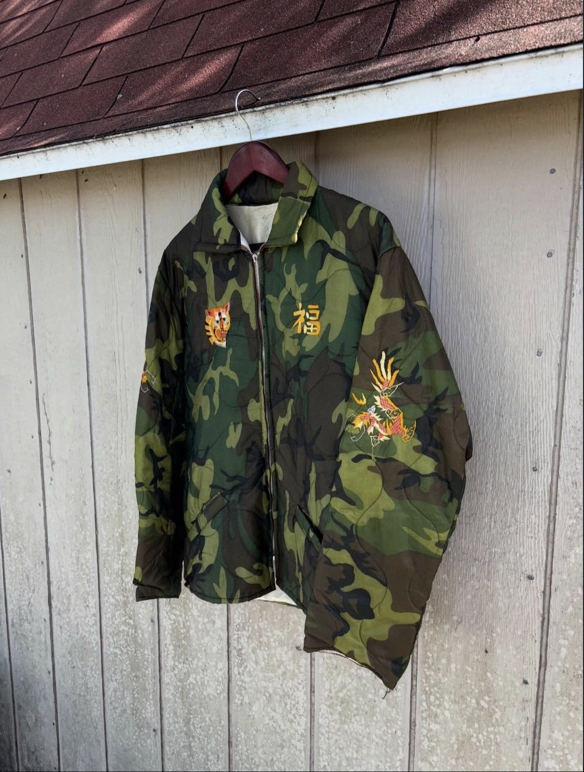 Vintage Vintage 60’s Vietnam Souvenir Jacket Size US L / EU 52-54 / 3 - 3 Thumbnail