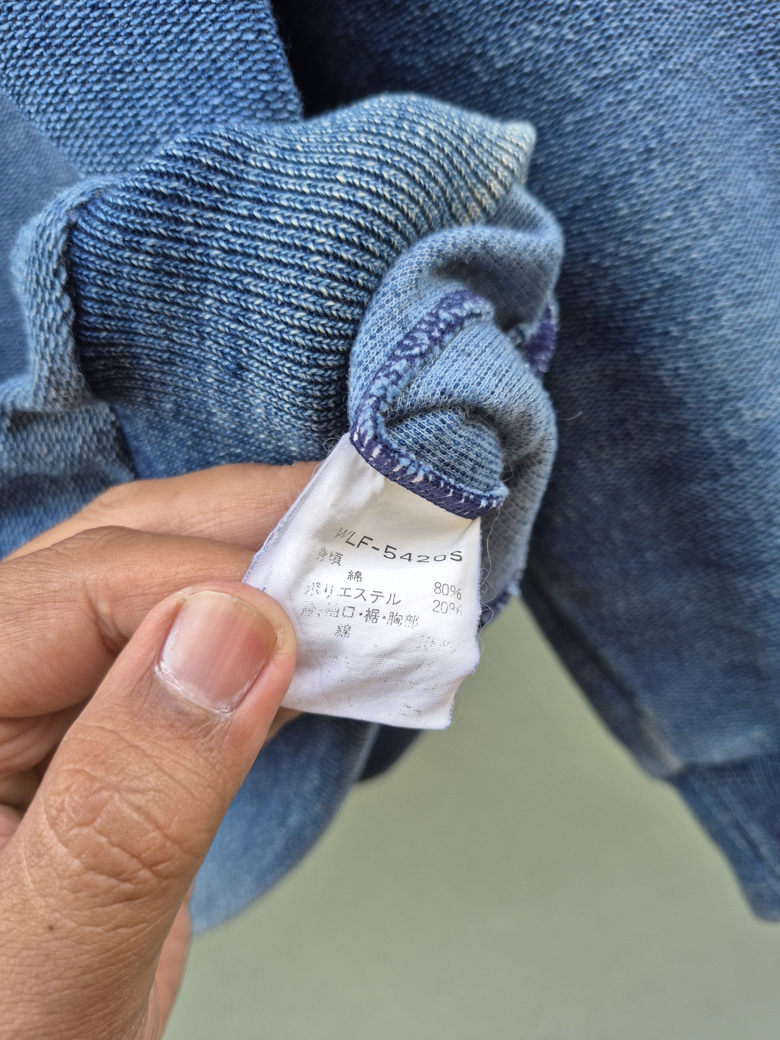 Vintage × Wilson 🔥 Vintage Wilson Cotton Denim Sweater Sweatshirt 80s 90s Size US M / EU 48-50 / 2 - 9 Thumbnail