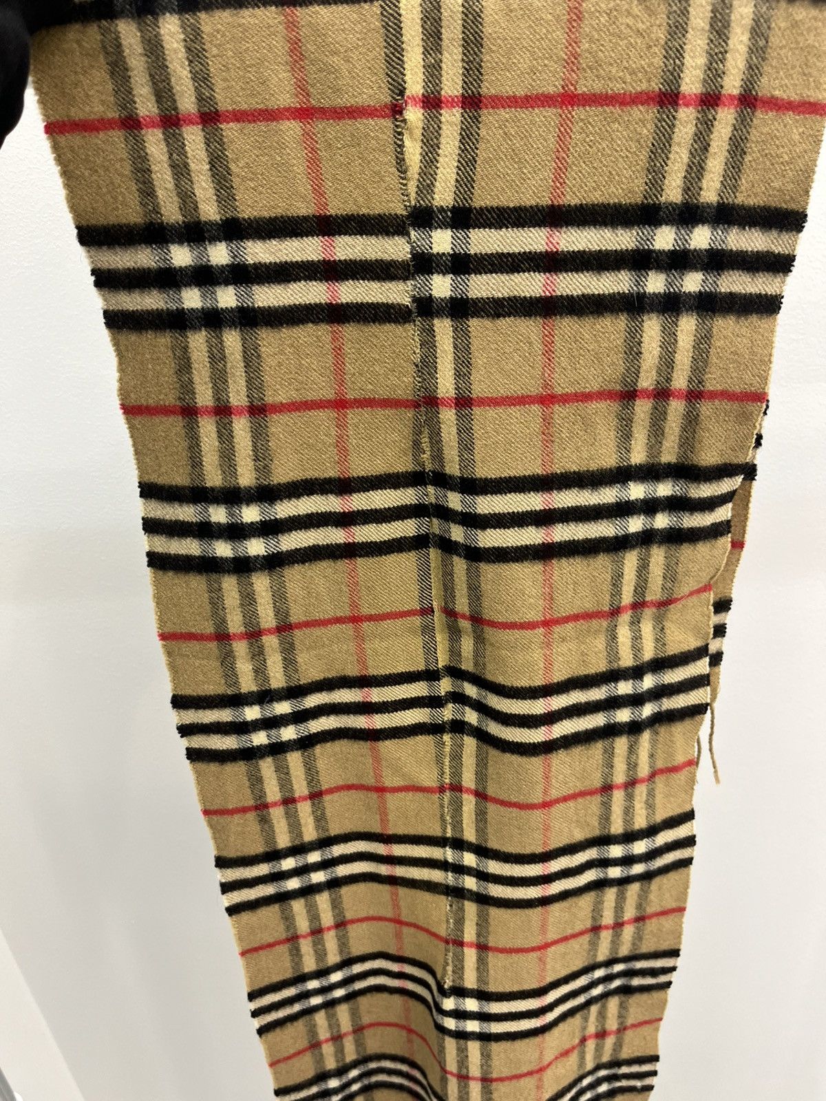 Burberry Vintage Burberrys Nova Check Cashmere Wool Scarf Size ONE SIZE - 5 Thumbnail