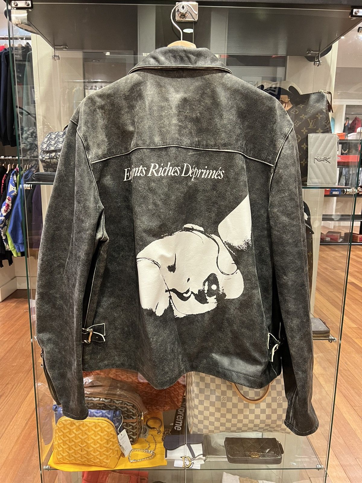 Enfants Riches Deprimes Enfants Riches Deprimes Sleep Sound Leather Cowhide Jacket Size US XXL / EU 58 / 5 - 9 Thumbnail