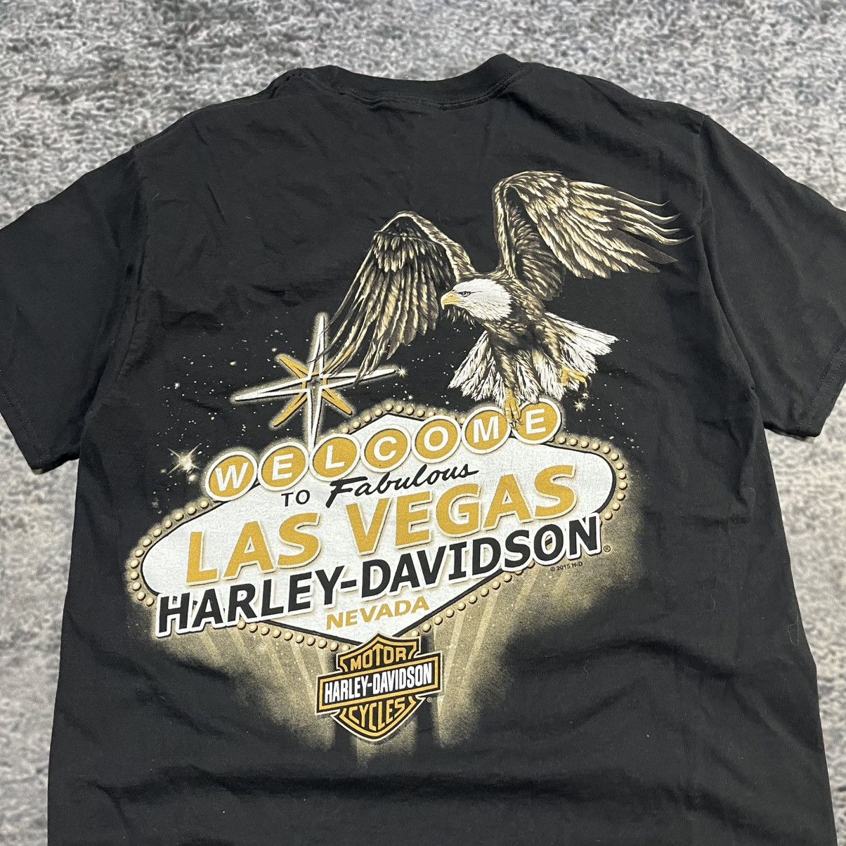 Harley Davidson VINTAGE 2015 HARLEY DAVIDSON LAS VEGAS EAGLE T SHIRT MEDIUM Size US M / EU 48-50 / 2 - 6 Thumbnail