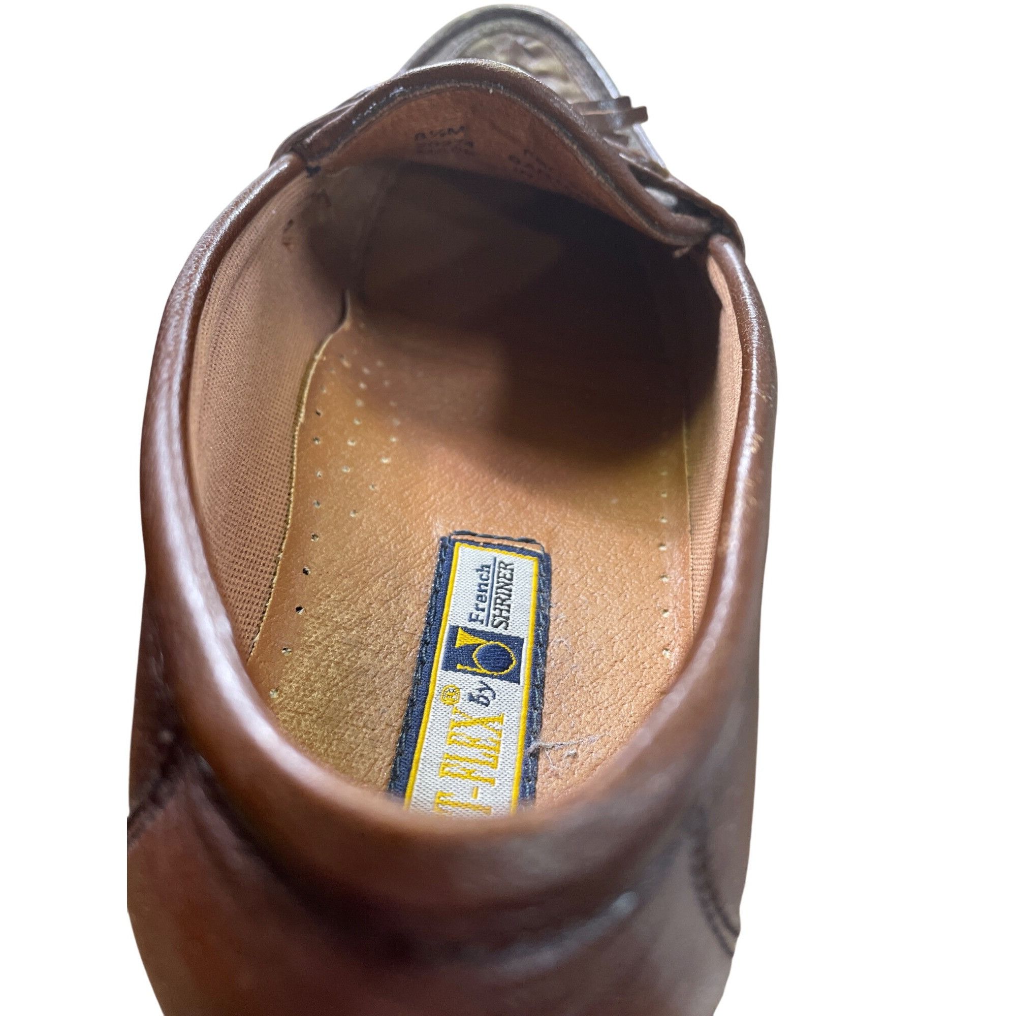 Designer French Shriner Mens Brown Leather Tassel Loafers Size 8.5M S Size US 8.5 / EU 41-42 - 13 Thumbnail