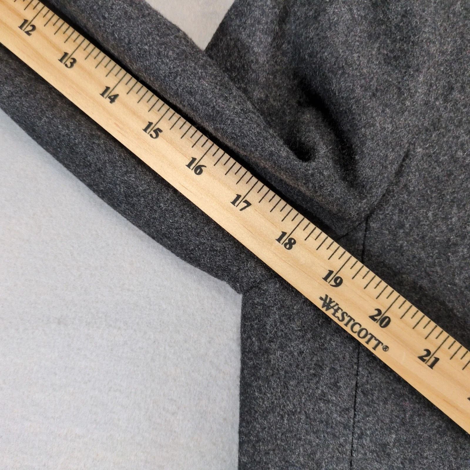Old Navy Old Navy Gray Wool Blend Pea Coat Women's M Sherpa Collar Size M / US 6-8 / IT 42-44 - 6 Thumbnail