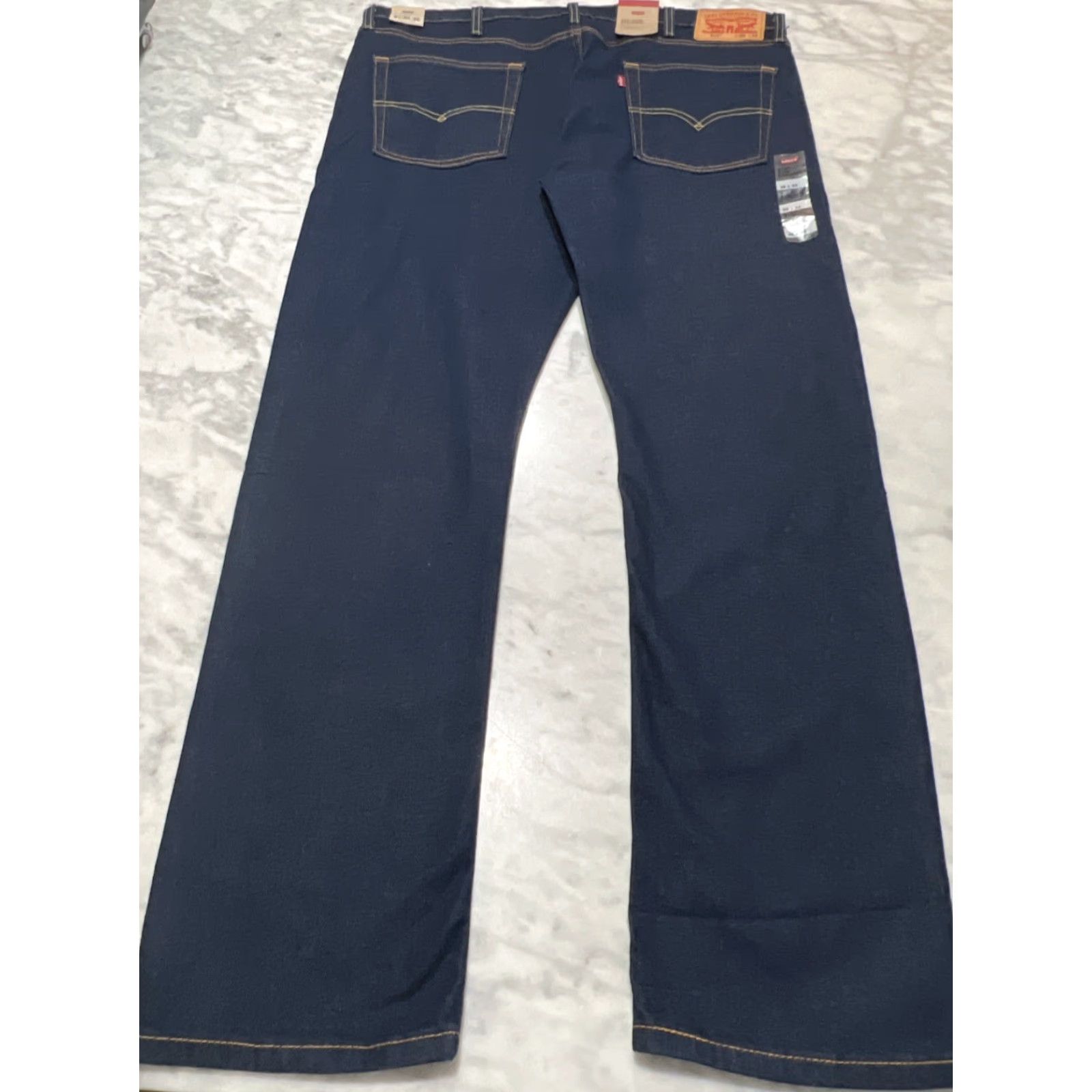 Levi's Levi’s 513 Slim Straight Jeans Men’s 38x32 Dark Blue Cotton NWT Denim 5-Pocket City Retro Classic Logo Size US 38 / EU 54 - 4 Thumbnail