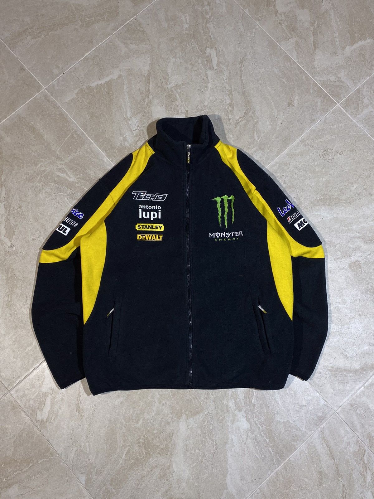 Vintage Racing Monster Energy Moto hype y2k fleece full zip jacket Size US M / EU 48-50 / 2 - 2 Thumbnail