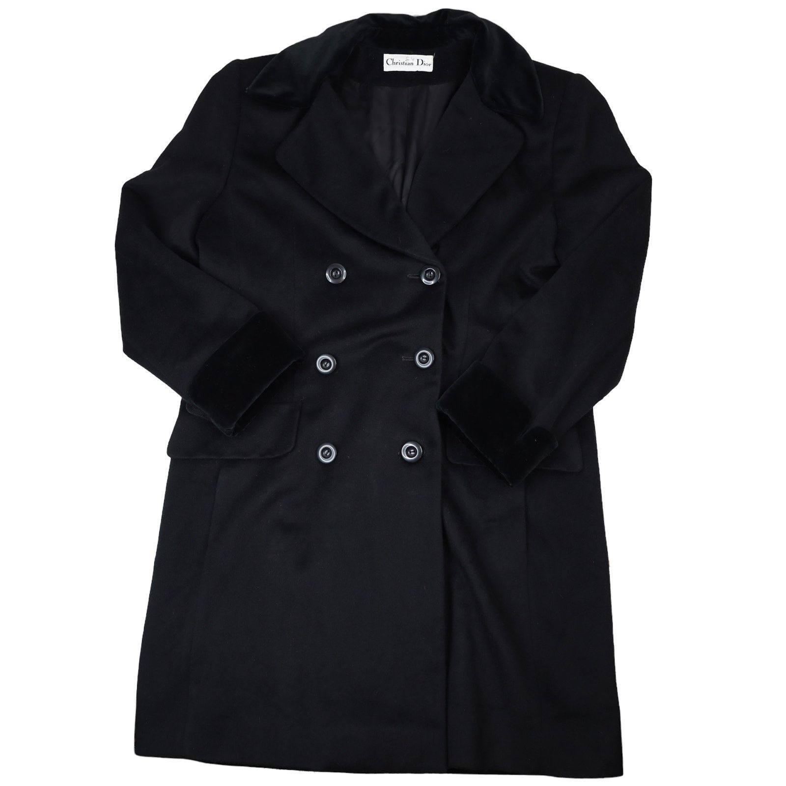 Christian Dior Monsieur Vintage Christian Dior %100 Wool Pea Coat Size L / US 10 / IT 46 - 1 Thumbnail