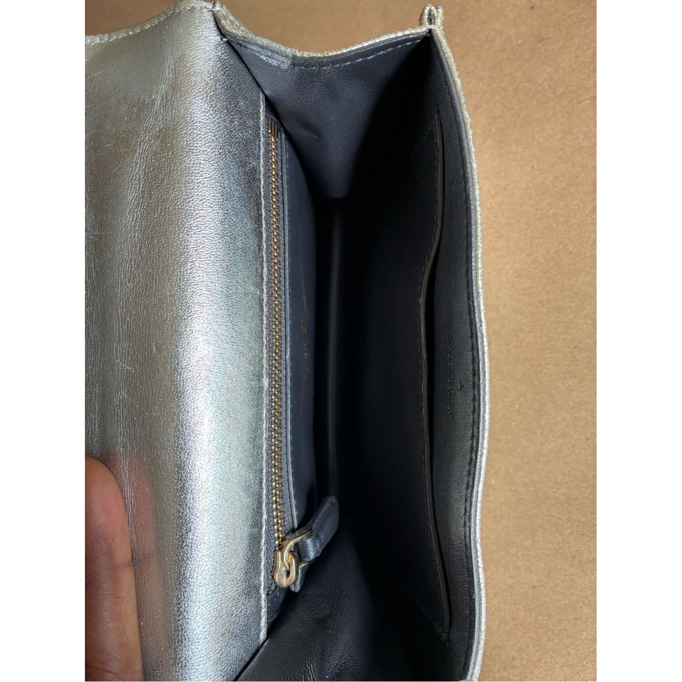 Dior Dior Diorama Crackled Leather Flap Bag Size ONE SIZE - 4 Thumbnail