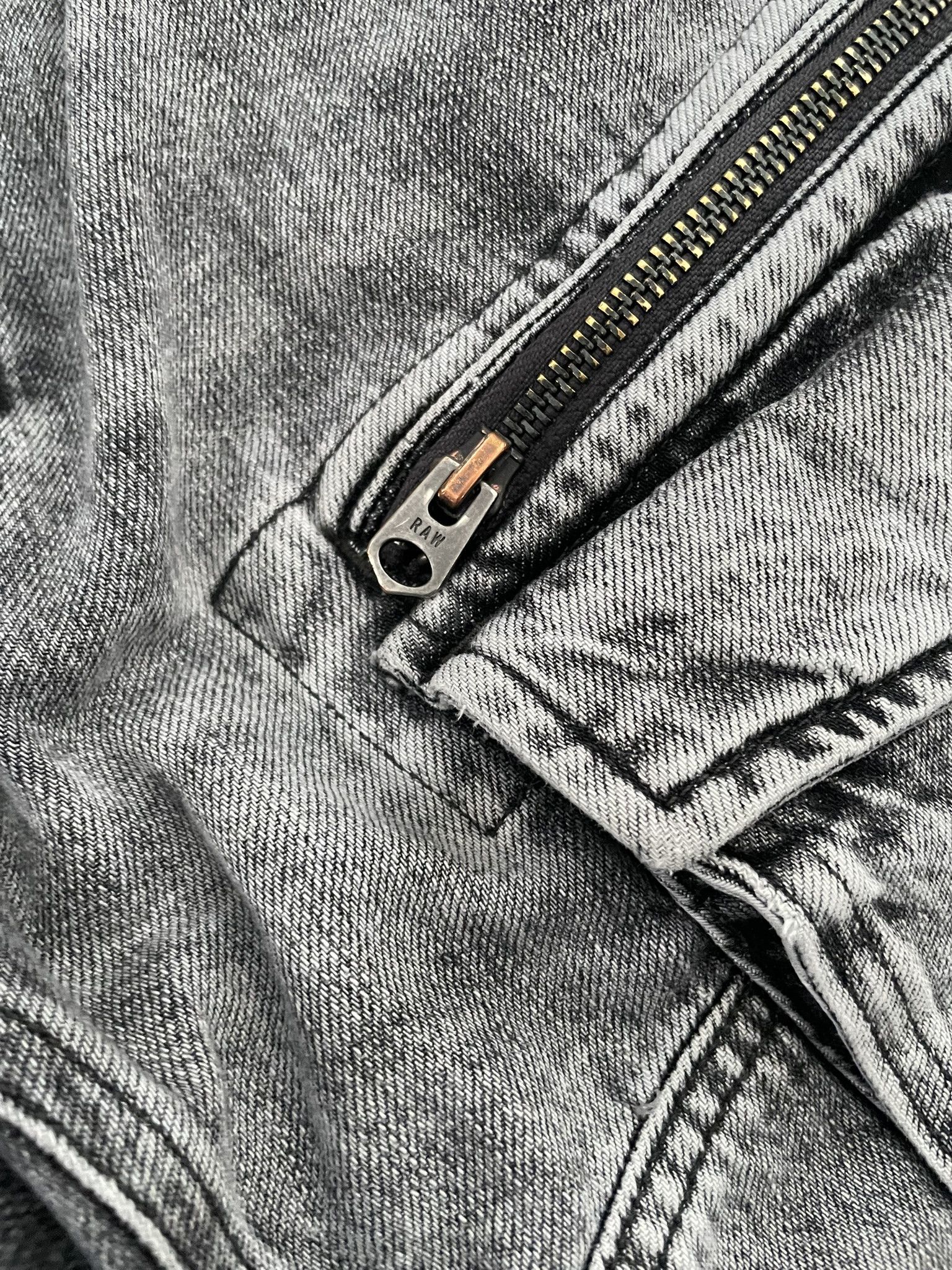 G-Star G-Star Rovic Zip 3D Regular Tapered Grey Denim Cargo Pants Size US 32 / EU 48 - 6 Thumbnail