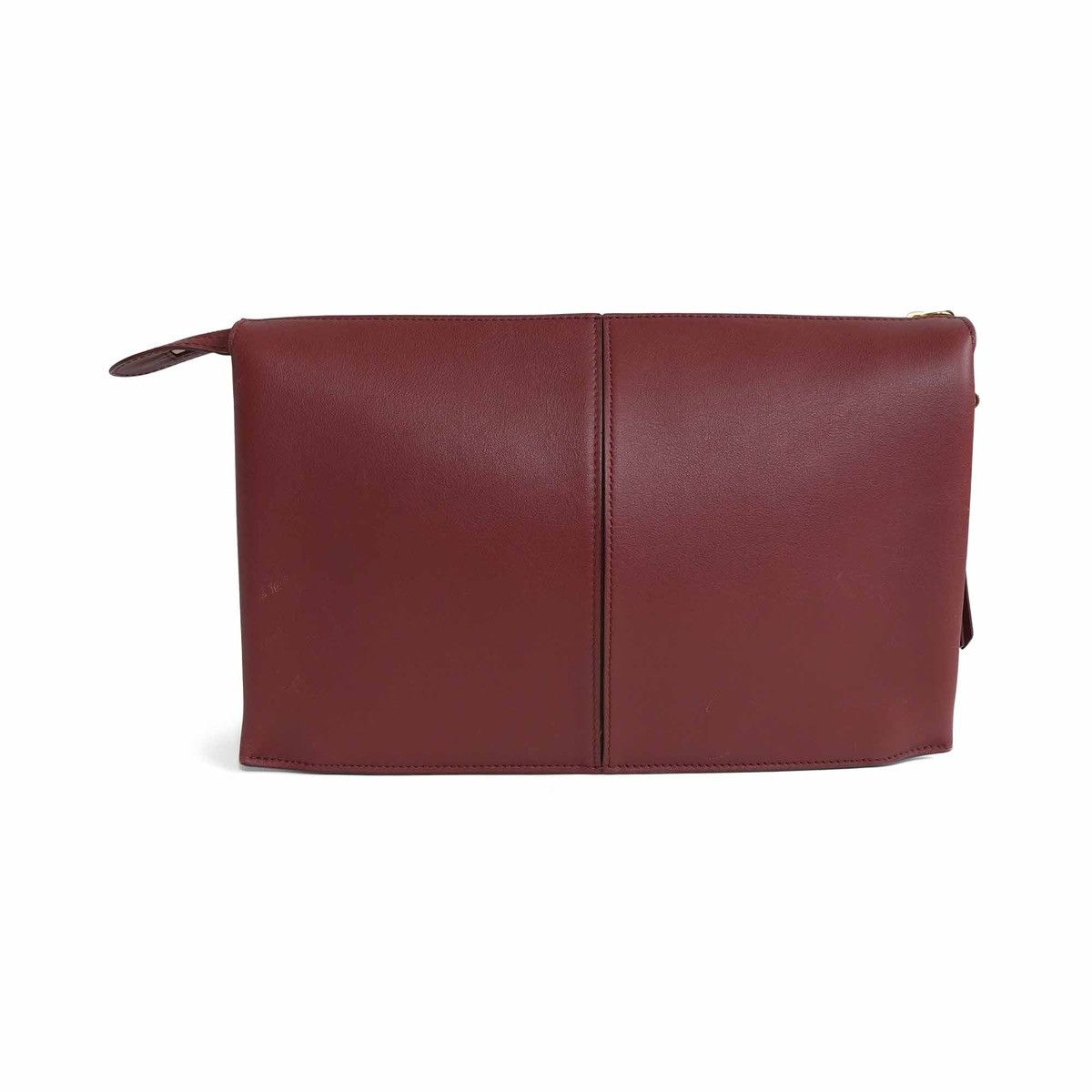 Celine Celine Burgundy Tri-Fold Clutch on Chain Size ONE SIZE - 3 Thumbnail