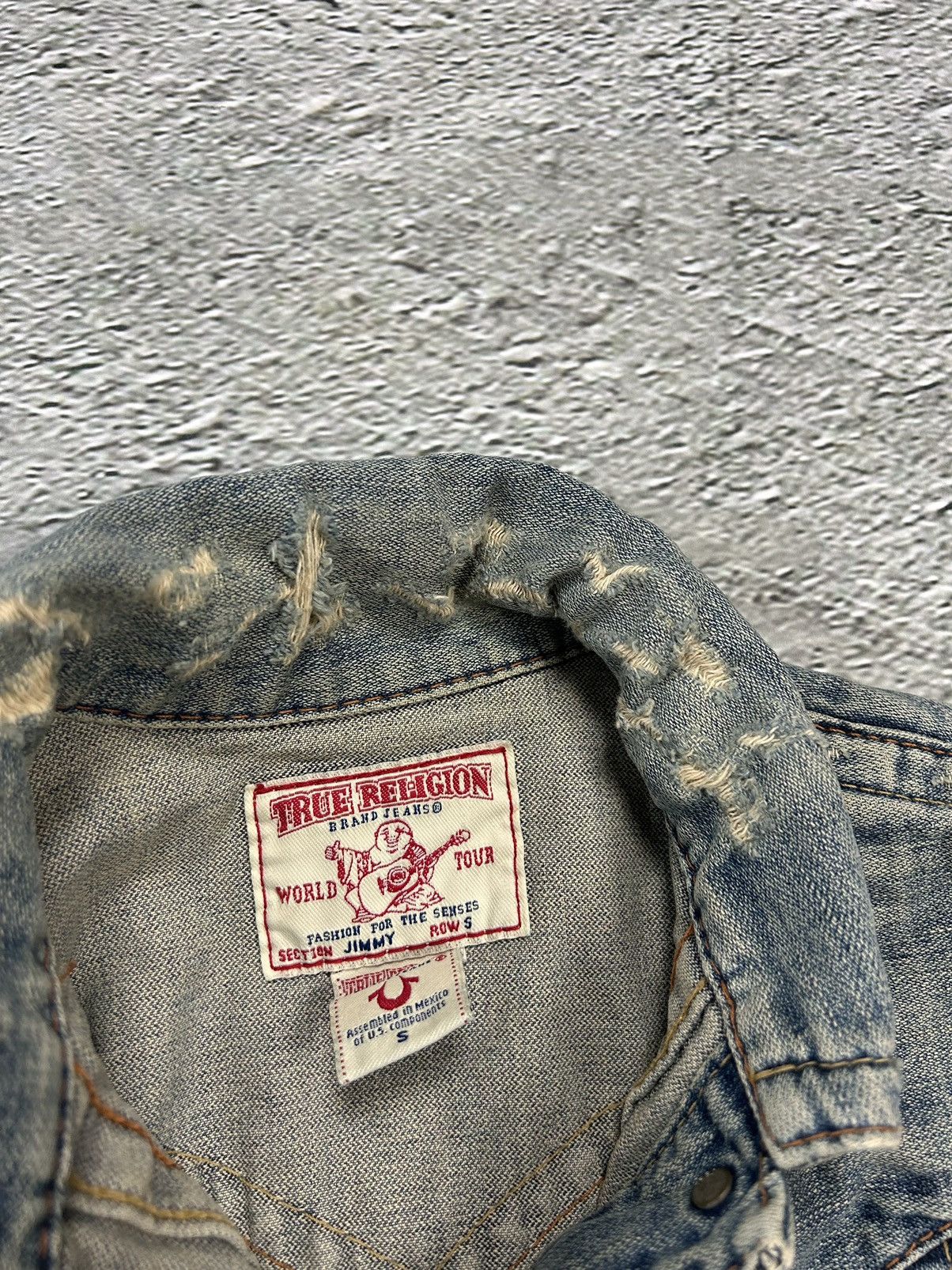 True Religion × Vintage True Religion vintage denim jacket blue contrast stitching Size S / US 4 / IT 40 - 3 Thumbnail