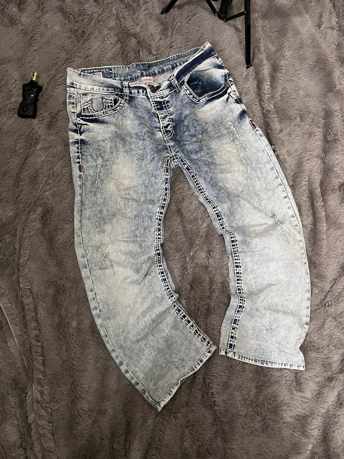 Japanese Brand × True Religion Y2K Vintage Made In USA True Religion Streetwear Jeans Size US 31 - 1 Thumbnail