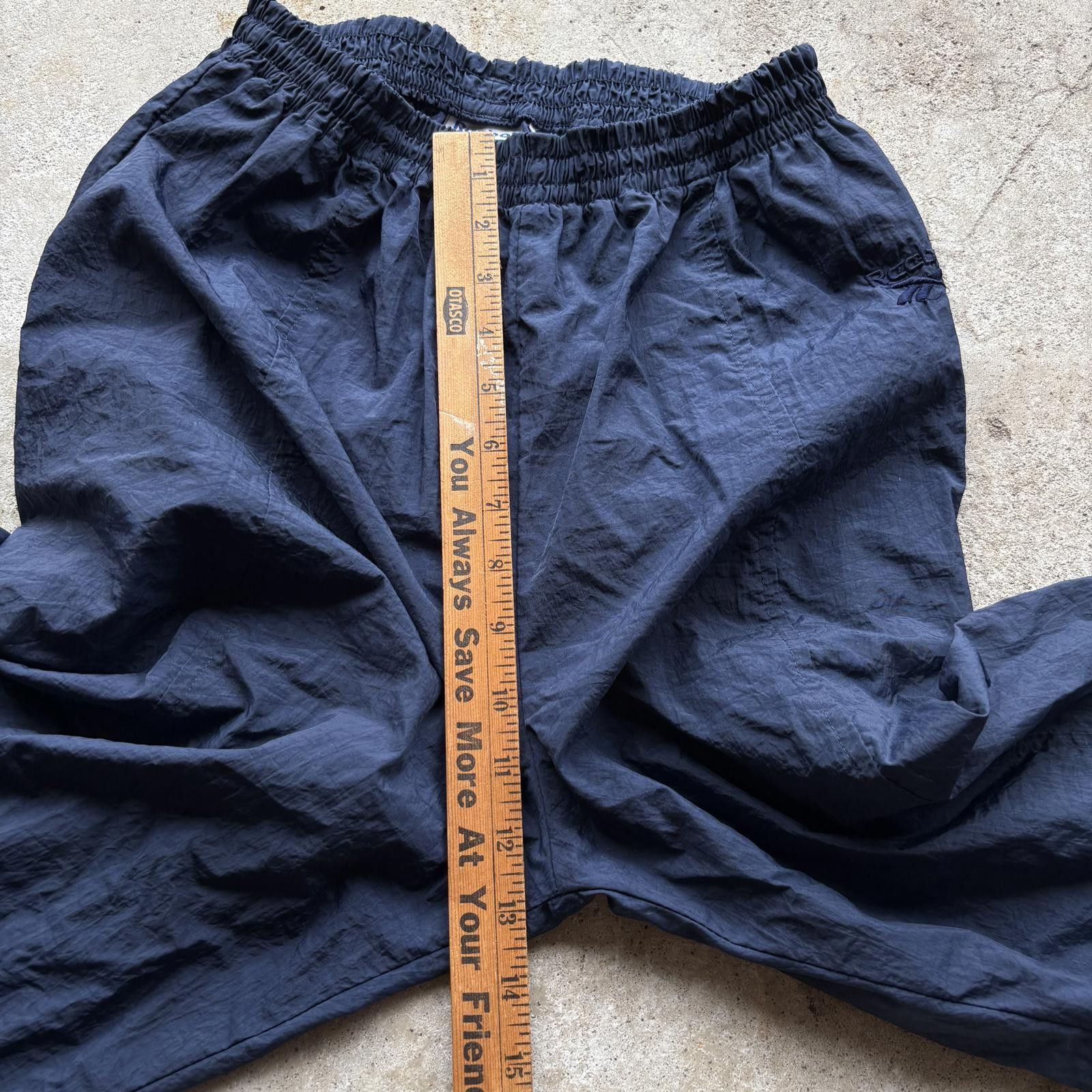 Reebok × Vintage Vintage Y2K Reebok Baggy Wide Leg Grunge Navy Track Pants Size US 30 / EU 46 - 6 Thumbnail