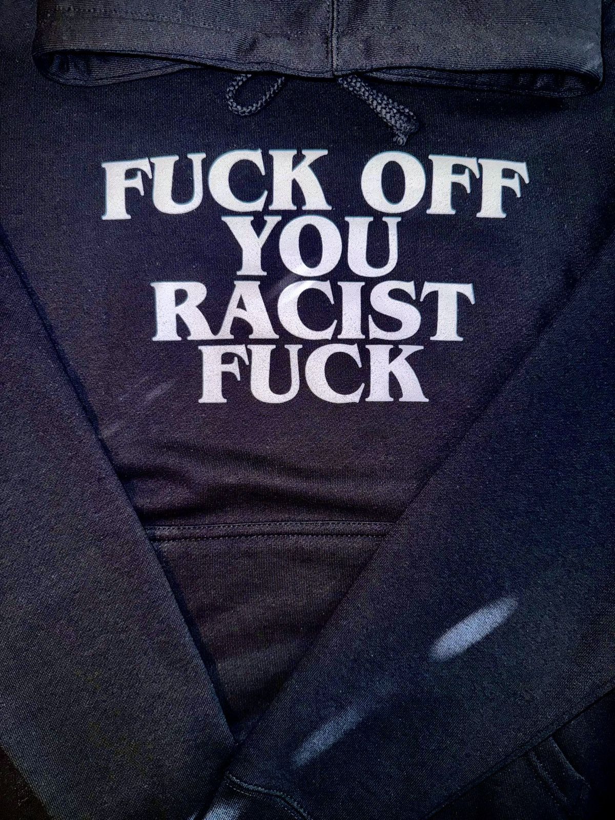 ineverheardofyou Black INeverHeardOfYou Fuck Off You Racist Fuck Hoodie Size US M / EU 48-50 / 2 - 4 Thumbnail