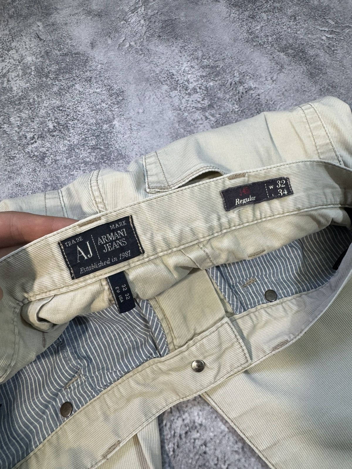 Armani × Vintage Vintage 90’s Armani Jeans Pants Size US 32 / EU 48 - 9 Thumbnail