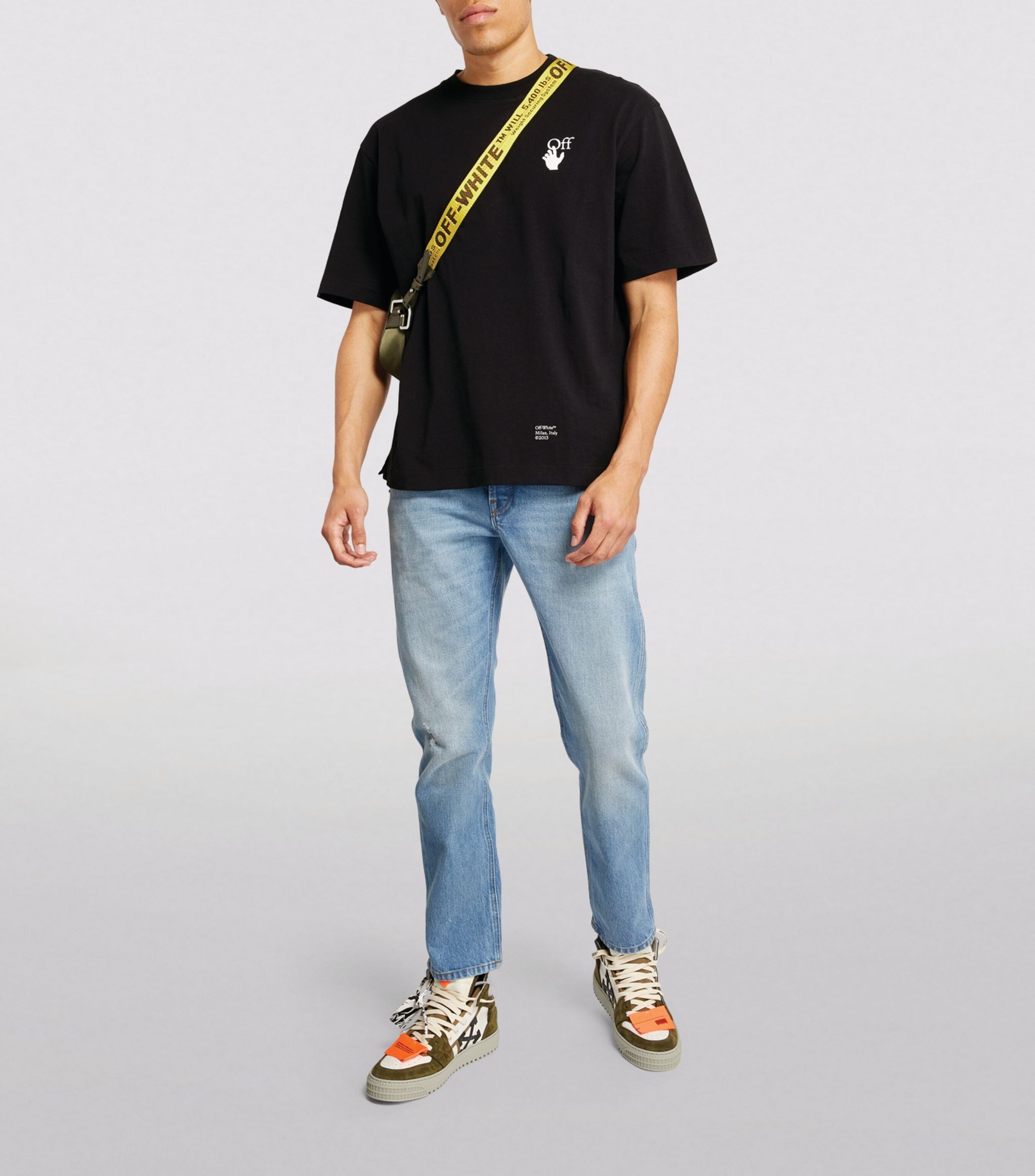 Off-White Black Caravaggio Arrows Oversized Skate T-Shirt Size S / US 4 / IT 40 - 4 Thumbnail