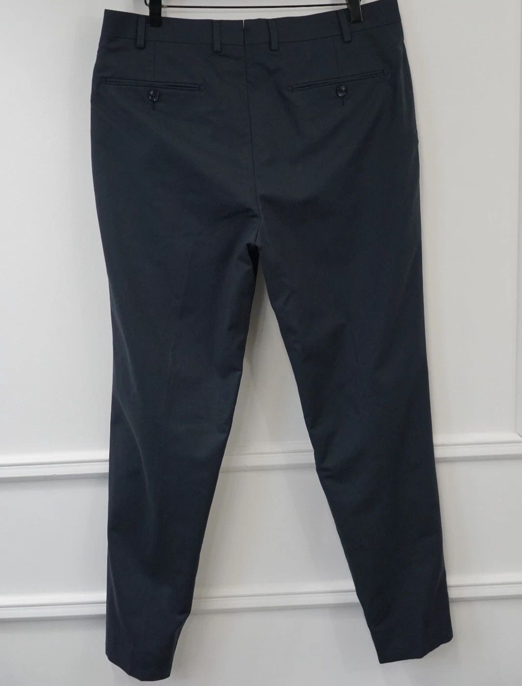 Suitsupply Men Suitsupply Pants Navy Loro Piana Stretch Cotton 25 US40S Size 40S - 2 Thumbnail