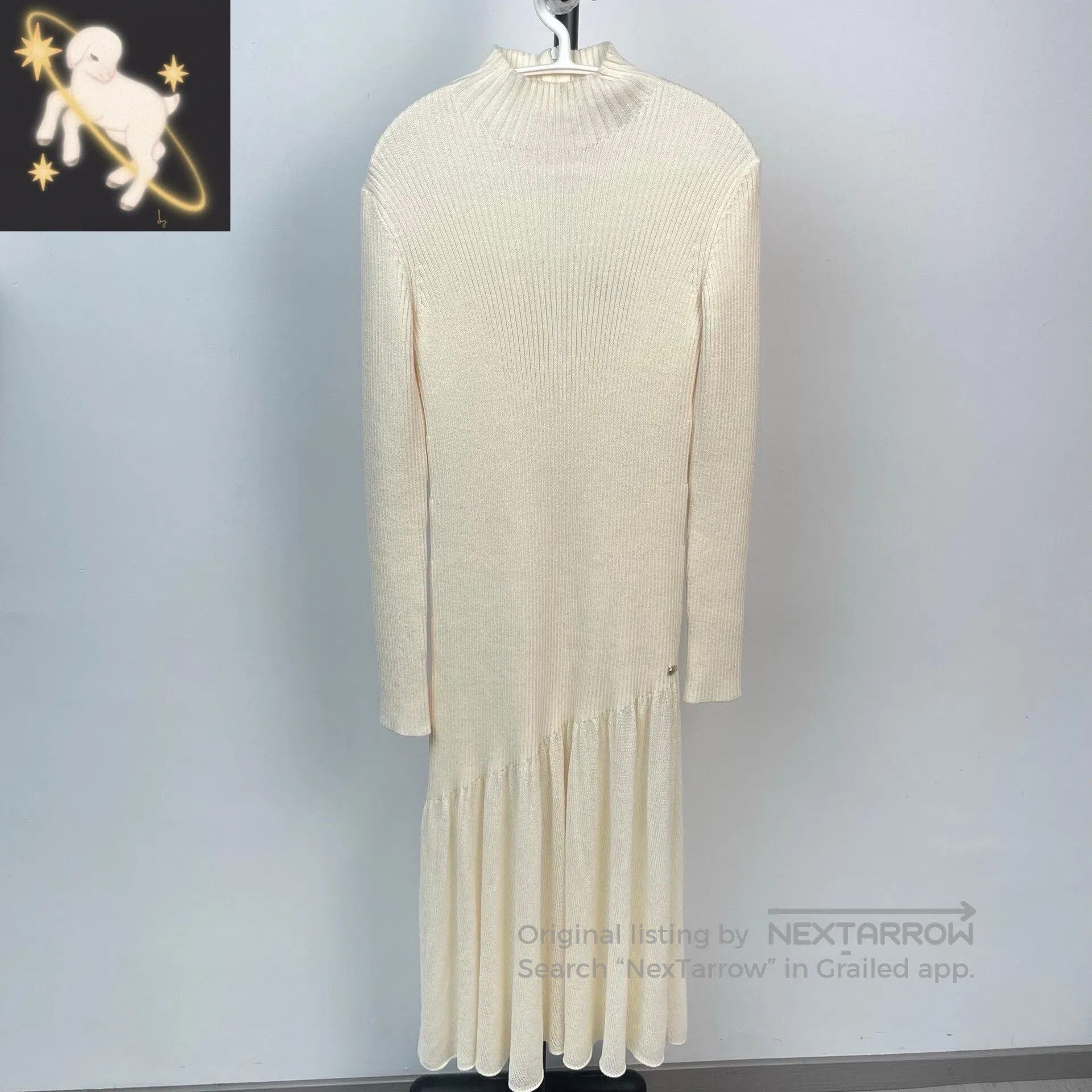 Chanel Chanel Exquisite long-sleeve irregular hem milk-white knit Size XS / US 0-2 / IT 36-38 - 1 Thumbnail