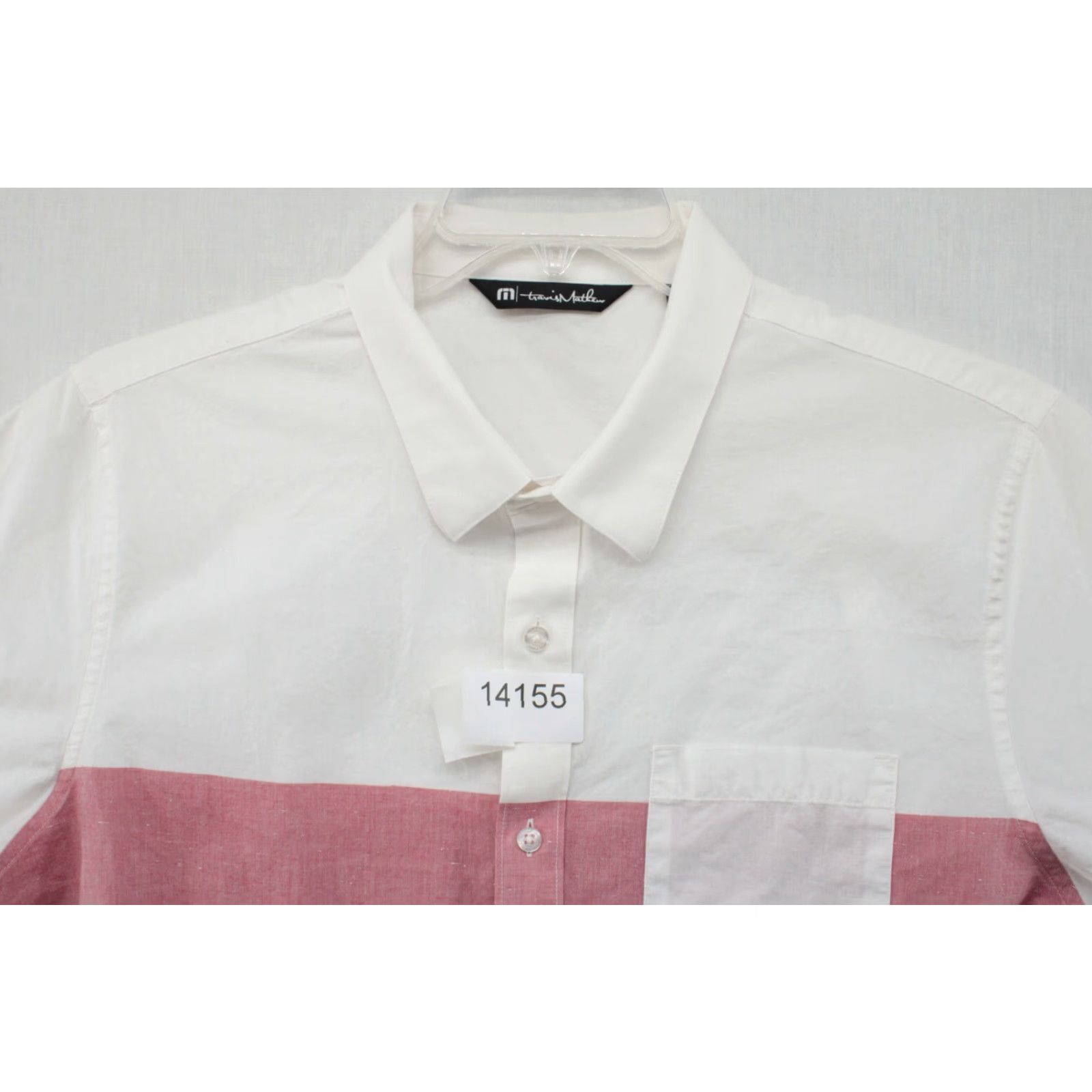 TravisMathew Travis Mathew Shirt Men's Large Multicolor Block Button Up Short Sleeve Preppy Size US L / EU 52-54 / 3 - 7 Thumbnail