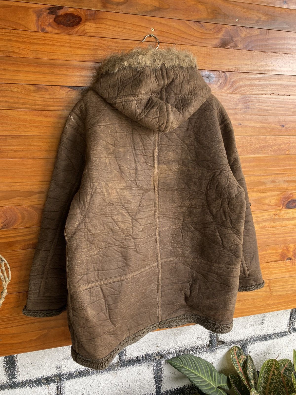 Japanese Brand Houston Type B-7 Shearling Faux Sheepskin Parka Fur Hood Size US M / EU 48-50 / 2 - 16 Thumbnail