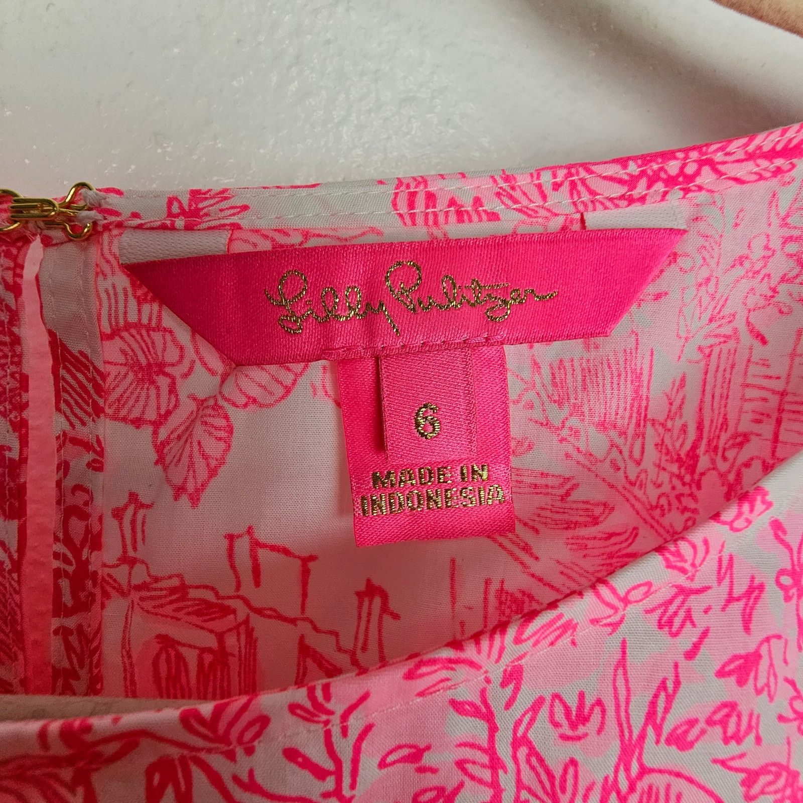 Lilly Pulitzer Lilly Pulitzer Barbara Top Palm Beach Anniversary Toile 6 Size M / US 6-8 / IT 42-44 - 8 Thumbnail