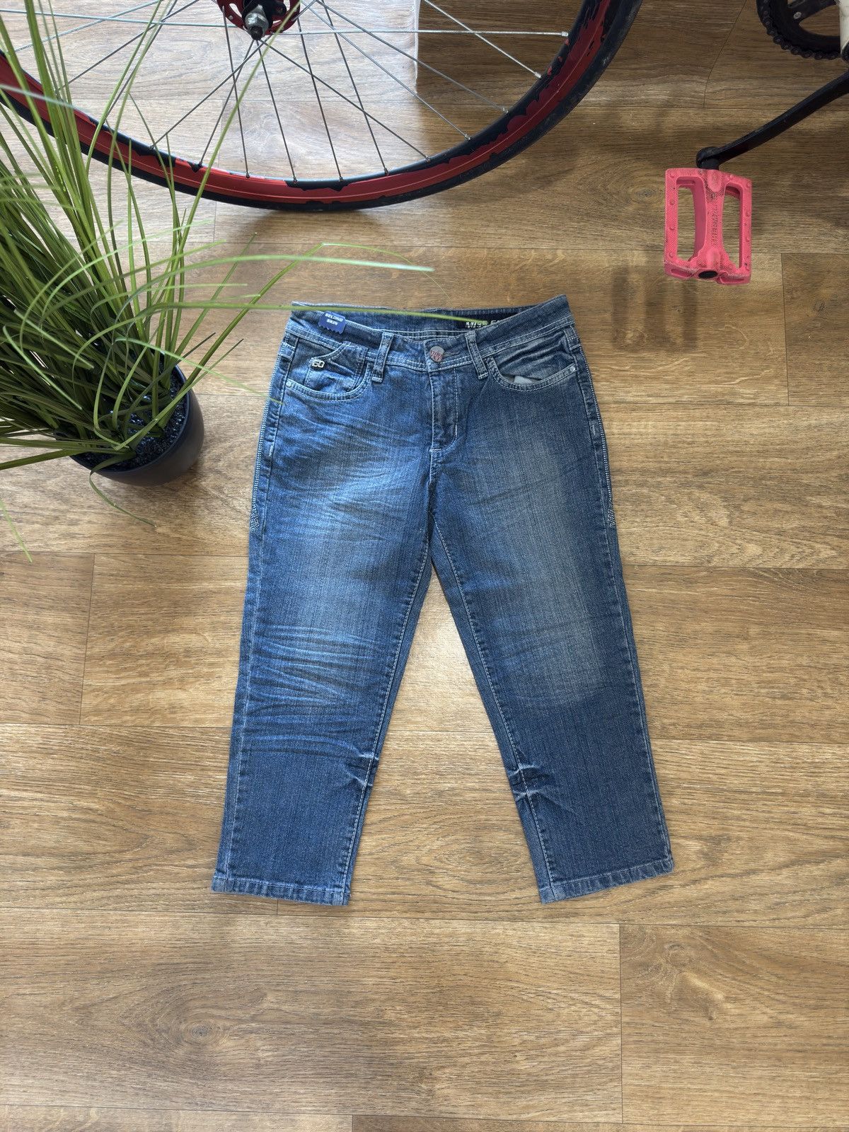 Miss Sixty VINTAGE MISS SIXTY WASHED DENIM 2000s BREECHES DENIM SHORTS Size 26" / US 2 / IT 38 - 2 Thumbnail