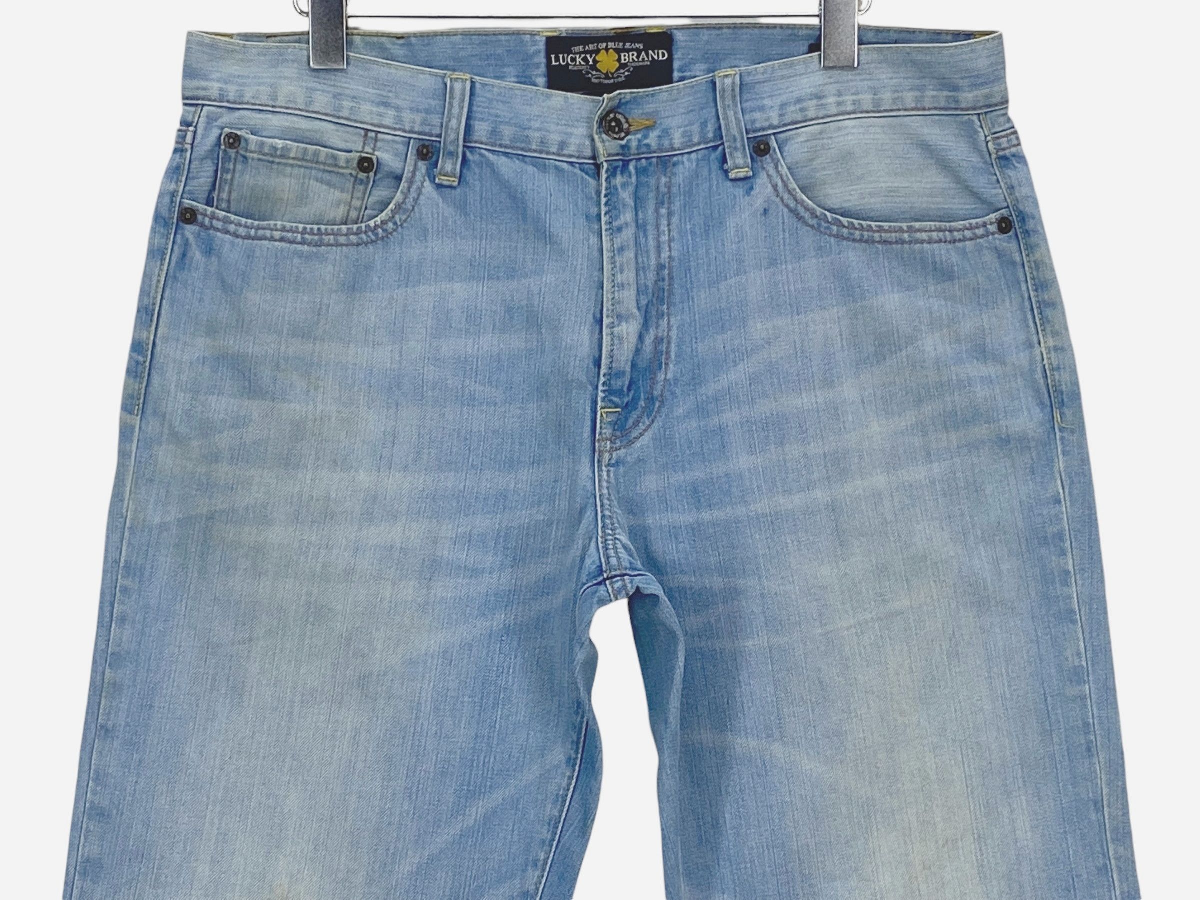 Lucky Brand × Vintage Lucky Brand Dungarees High Waisted Loose Jeans Size US 34 / EU 50 - 3 Thumbnail