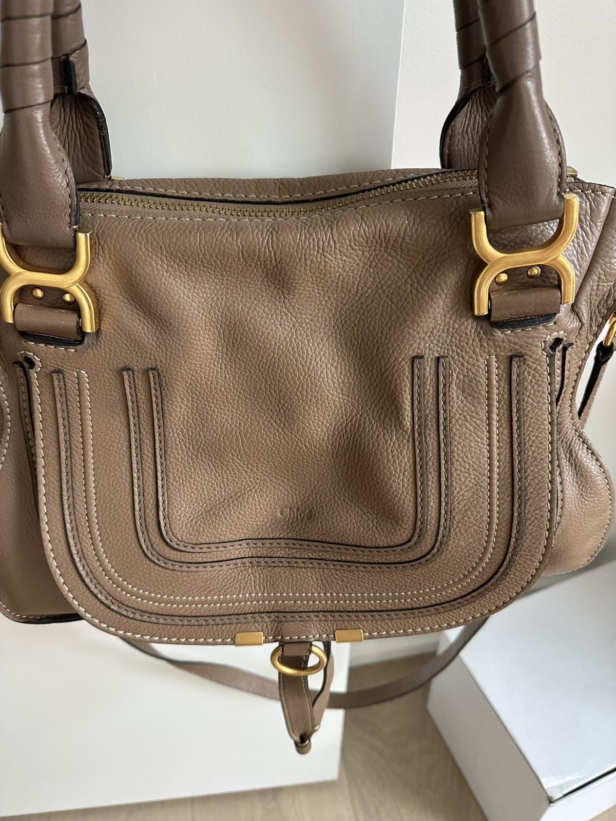 Chloe Chloé Leather Marcie Hobo - Medium Brown Leather Size ONE SIZE - 2 Thumbnail