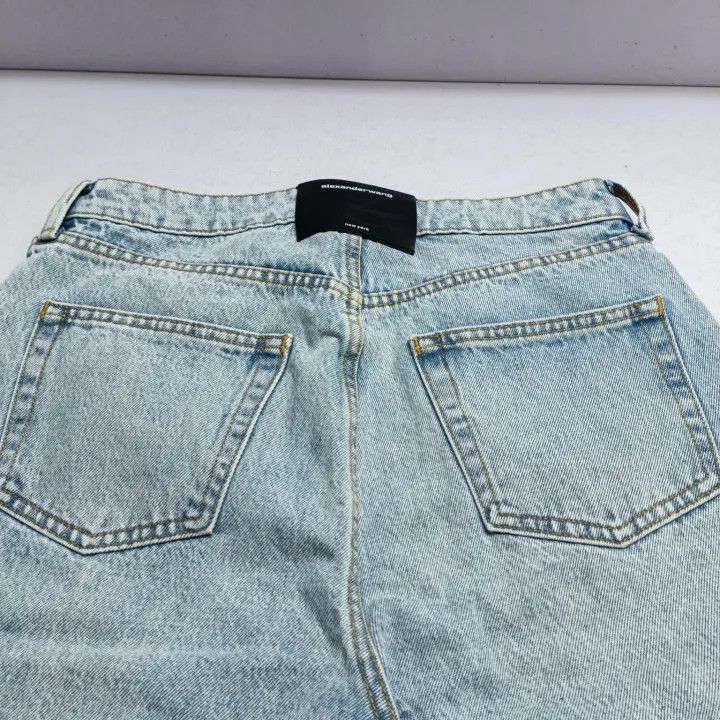 Alexander Wang Alexander Wang SS21 Denim Bicycle Shorts - Size 27" / US 4 / IT 40 - 7 Thumbnail
