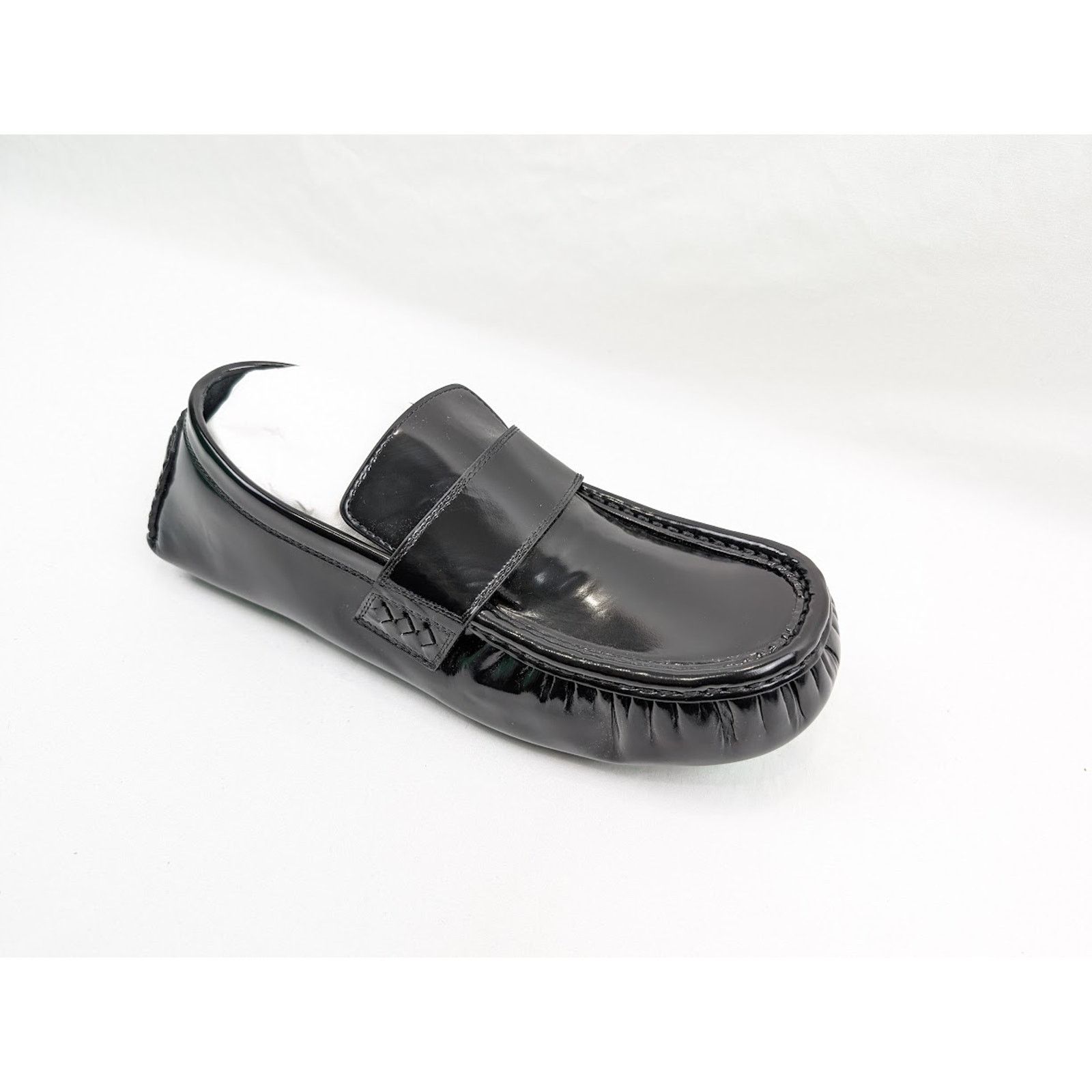 Bottega Veneta o1rshd1 Latex Lux Ride Loafers in Black-Parakeet Size US 11 / EU 44 - 2 Thumbnail