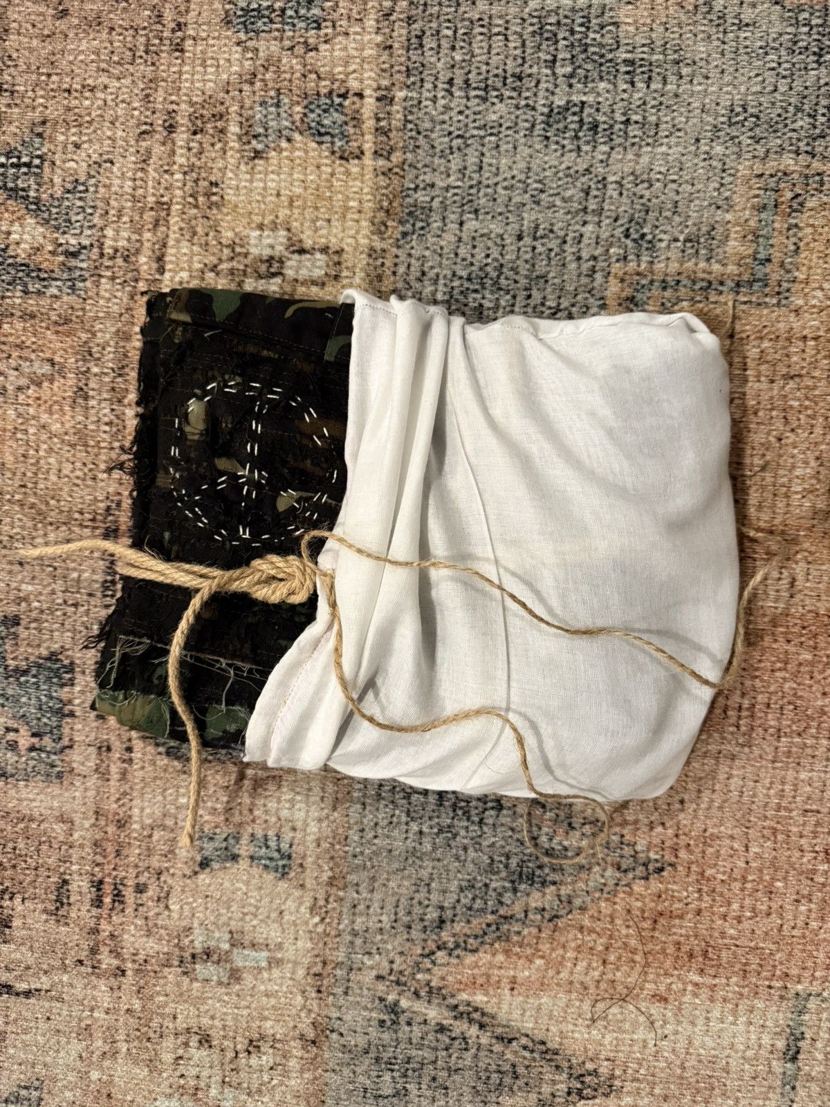 Other Reworked Military Shorts - Boro/Sashiko Detail Size US 32 / EU 48 - 7 Thumbnail
