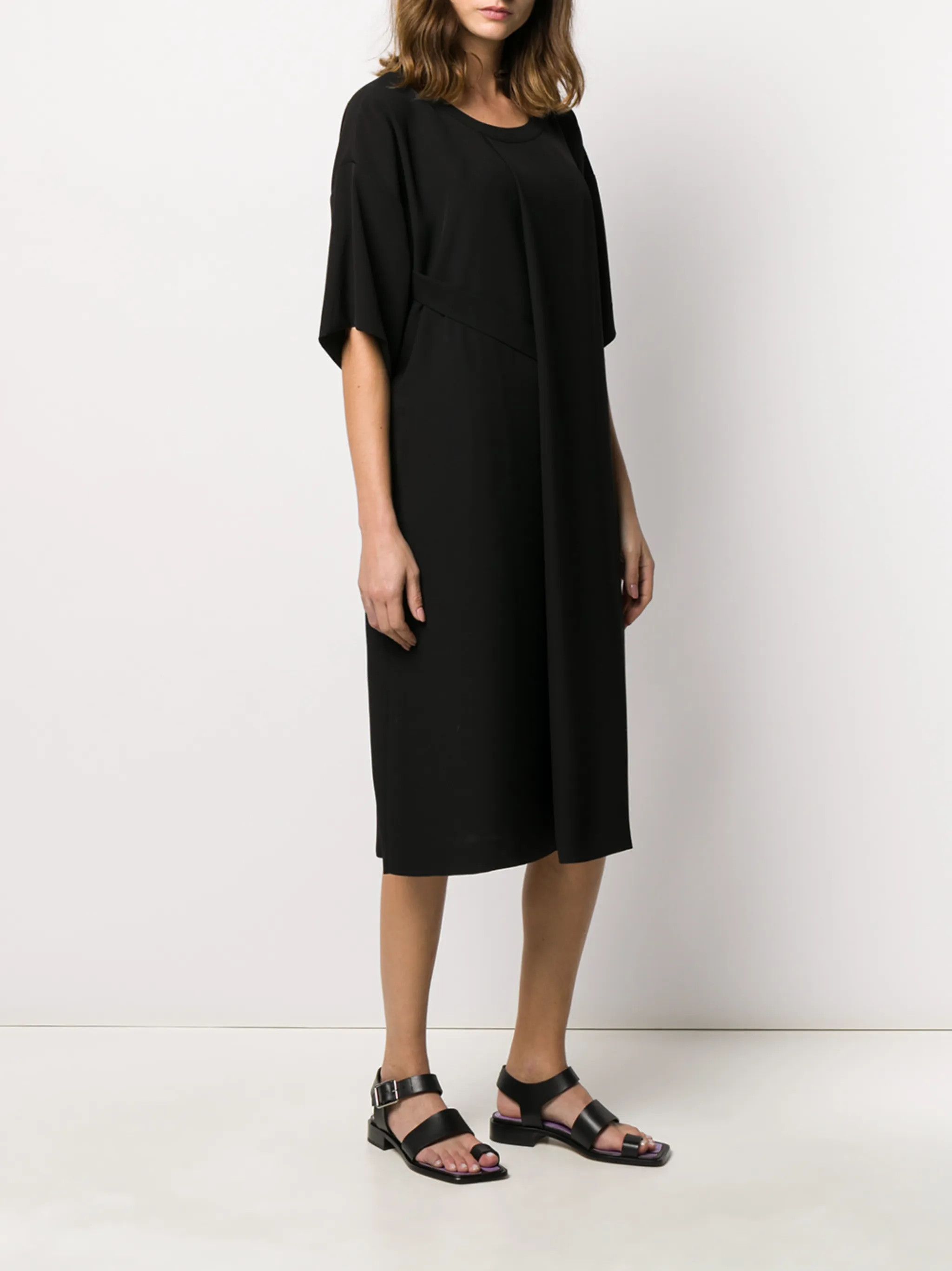 Maison Margiela o1y0625 Midi Dress in Black Size XS / US 0-2 / IT 36-38 - 4 Thumbnail