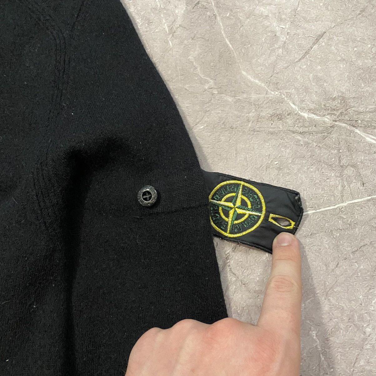 Massimo Osti × Stone Island × Vintage STONE ISALND WOOL SWEATER WITH PATCH MASSIMO OSTI Size US M / EU 48-50 / 2 - 6 Thumbnail