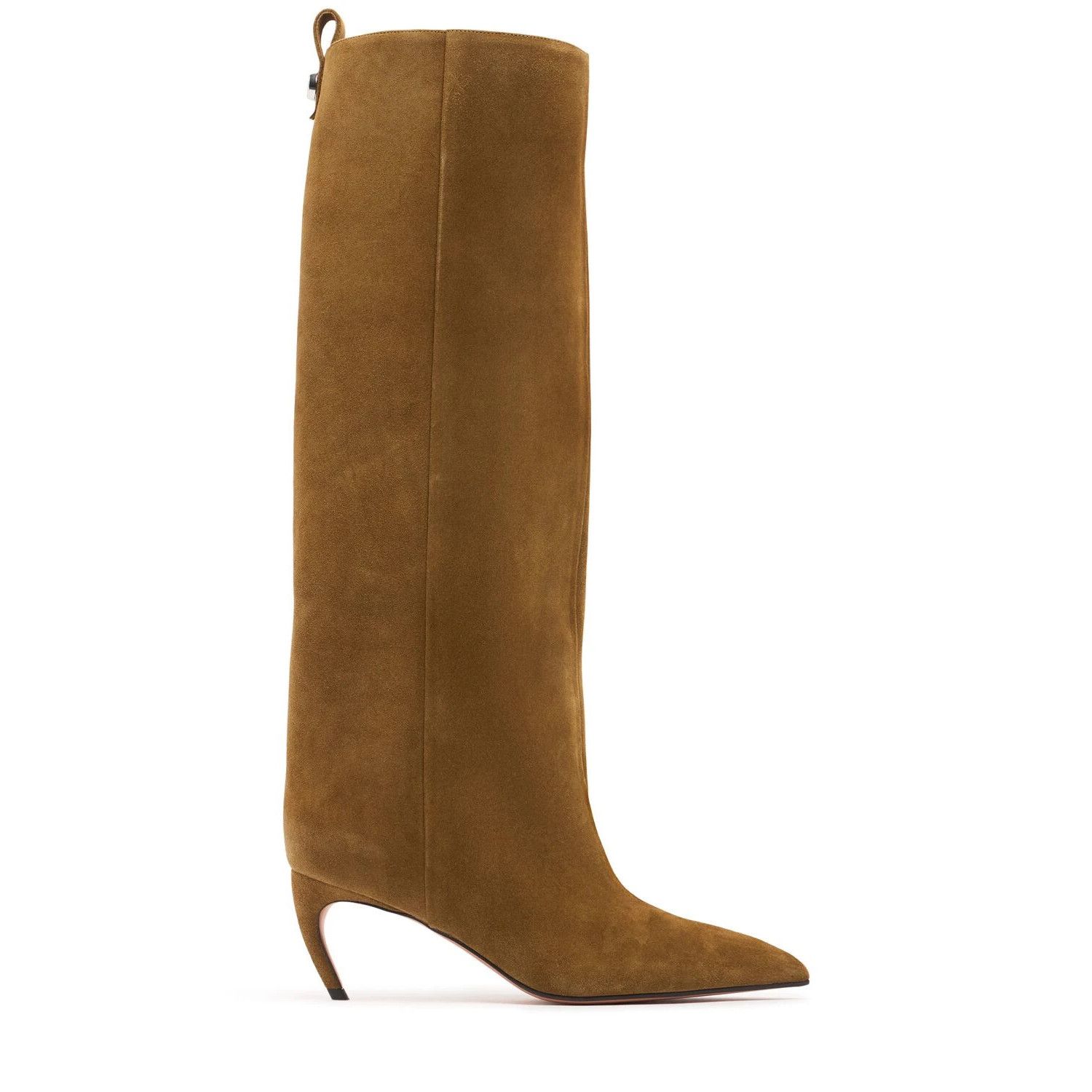 THE ATTICO Lea $1290 Military Green 65mm Suede Tall Boots Ne